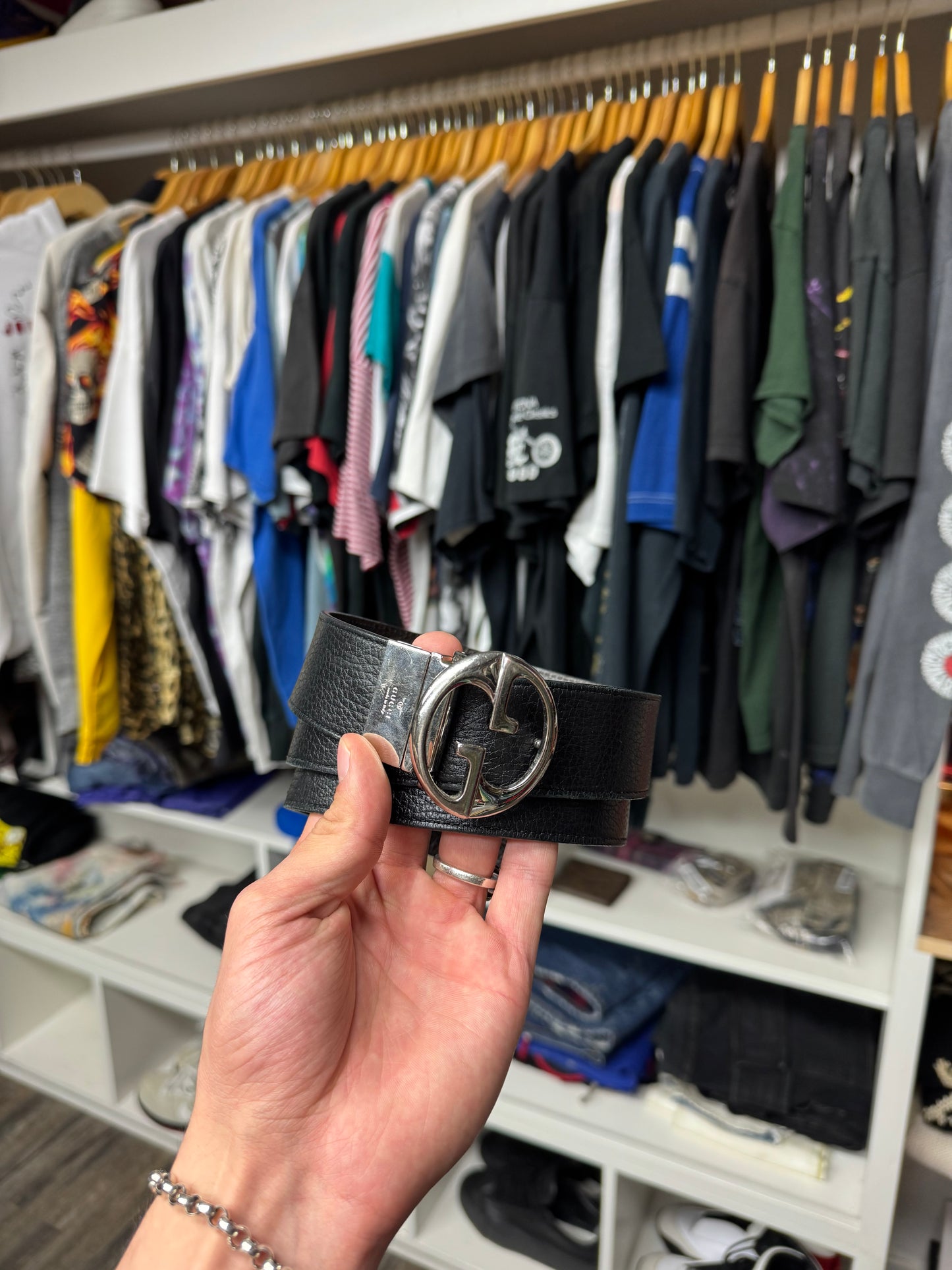 GUCCI REVERSIBLE DOUBLE G LOGO BELT (32)