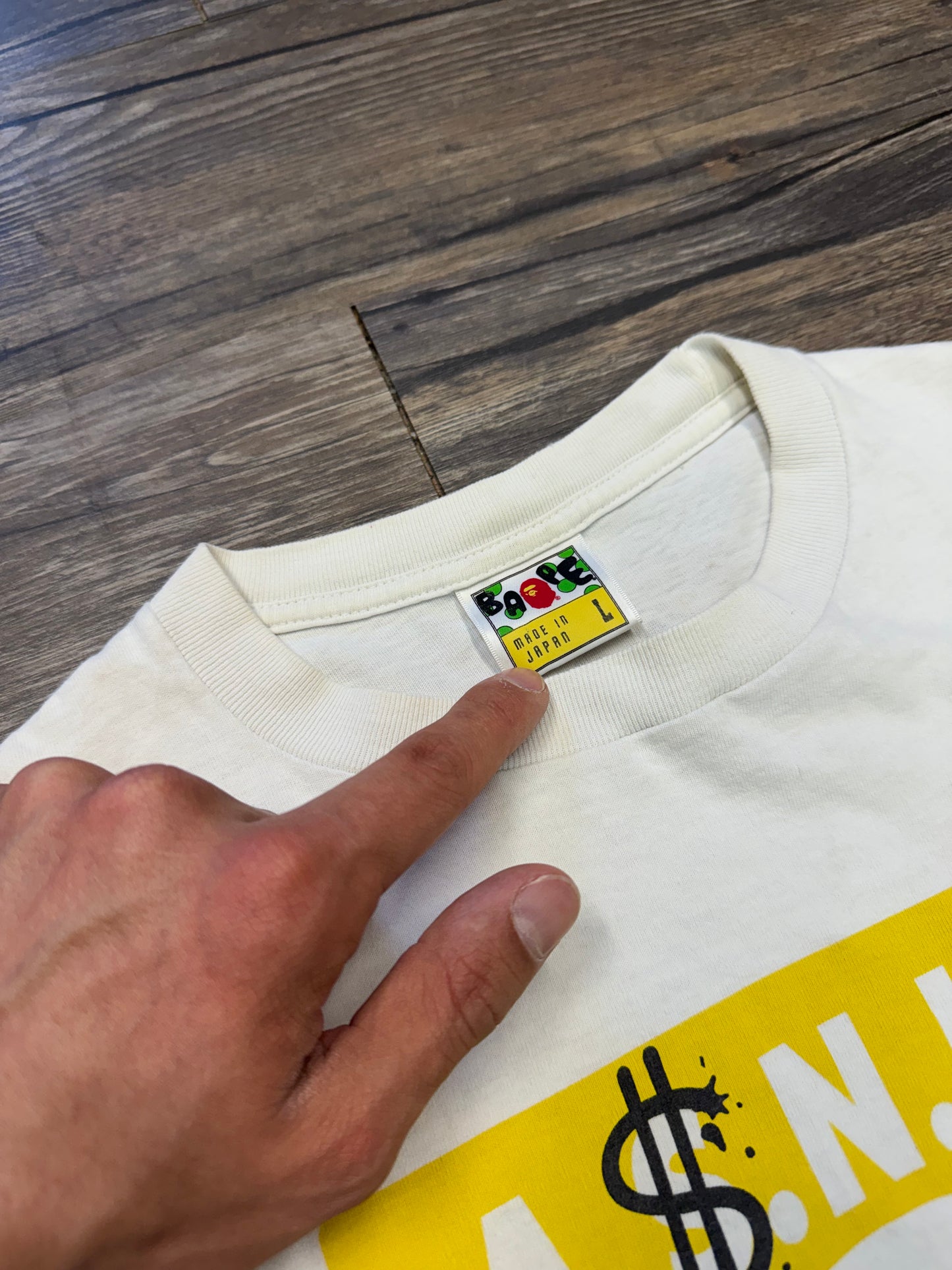BAPE ASNKA GRAPHIC TEE (L)