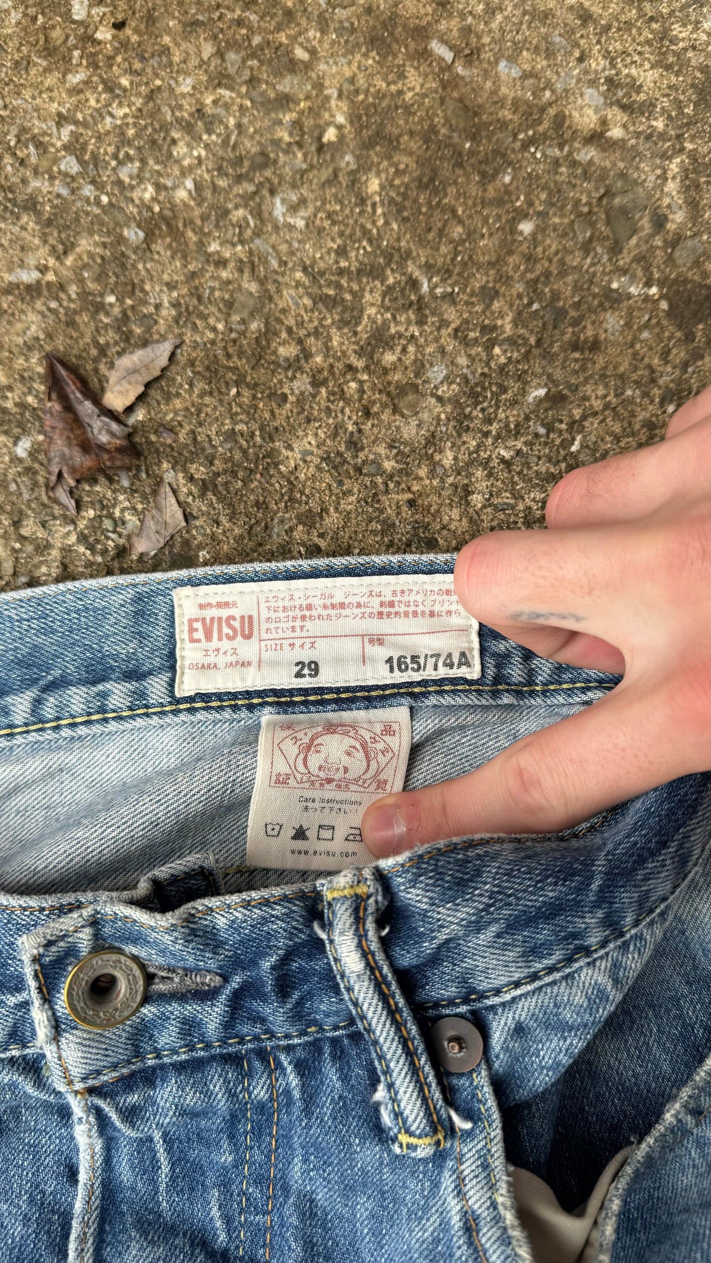 EVISU DISTRESSED & REPAIRED DENIMS (29)