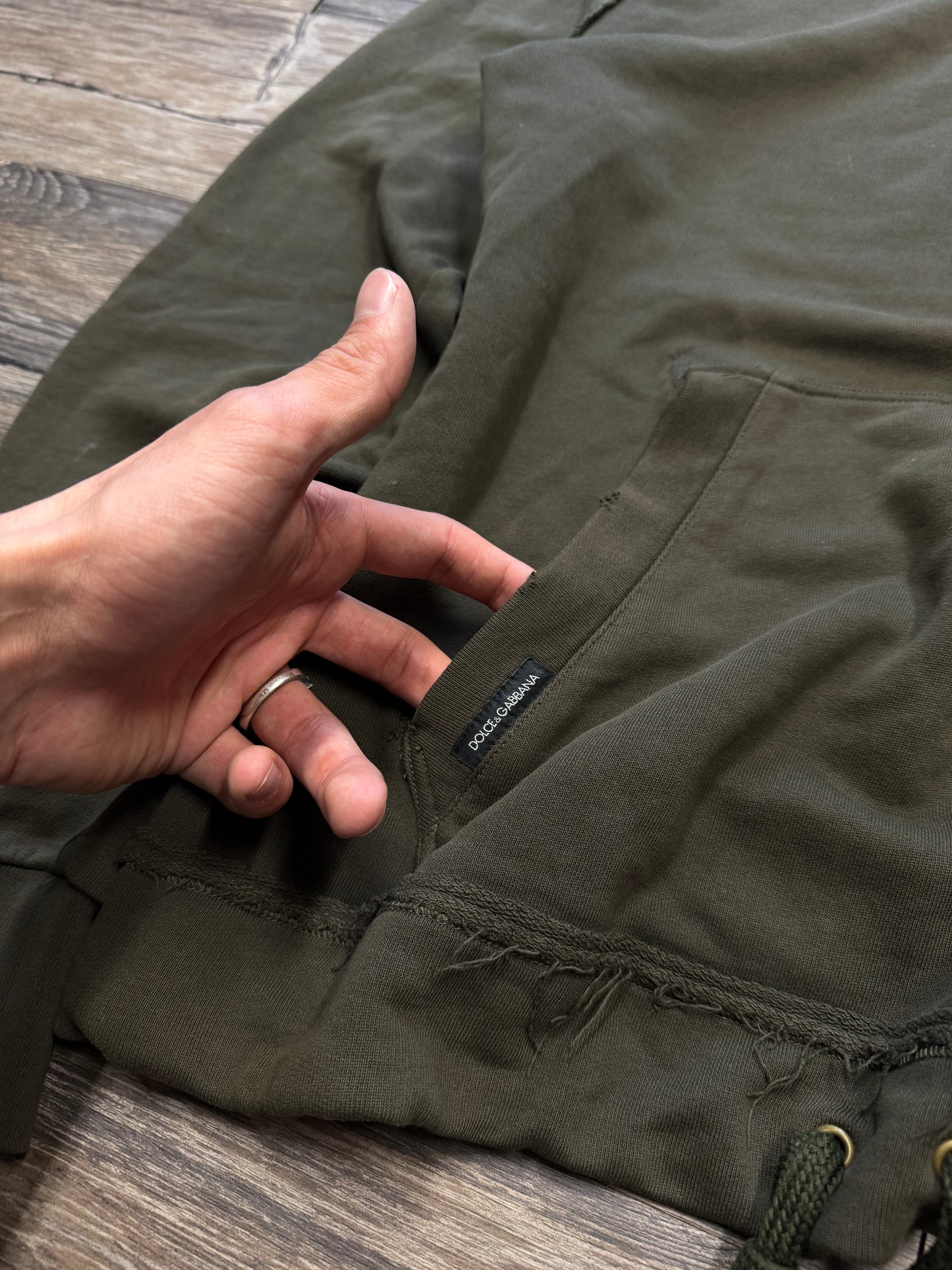 DOLCE & GABBANA MILITARY HOODIE (L-XL)