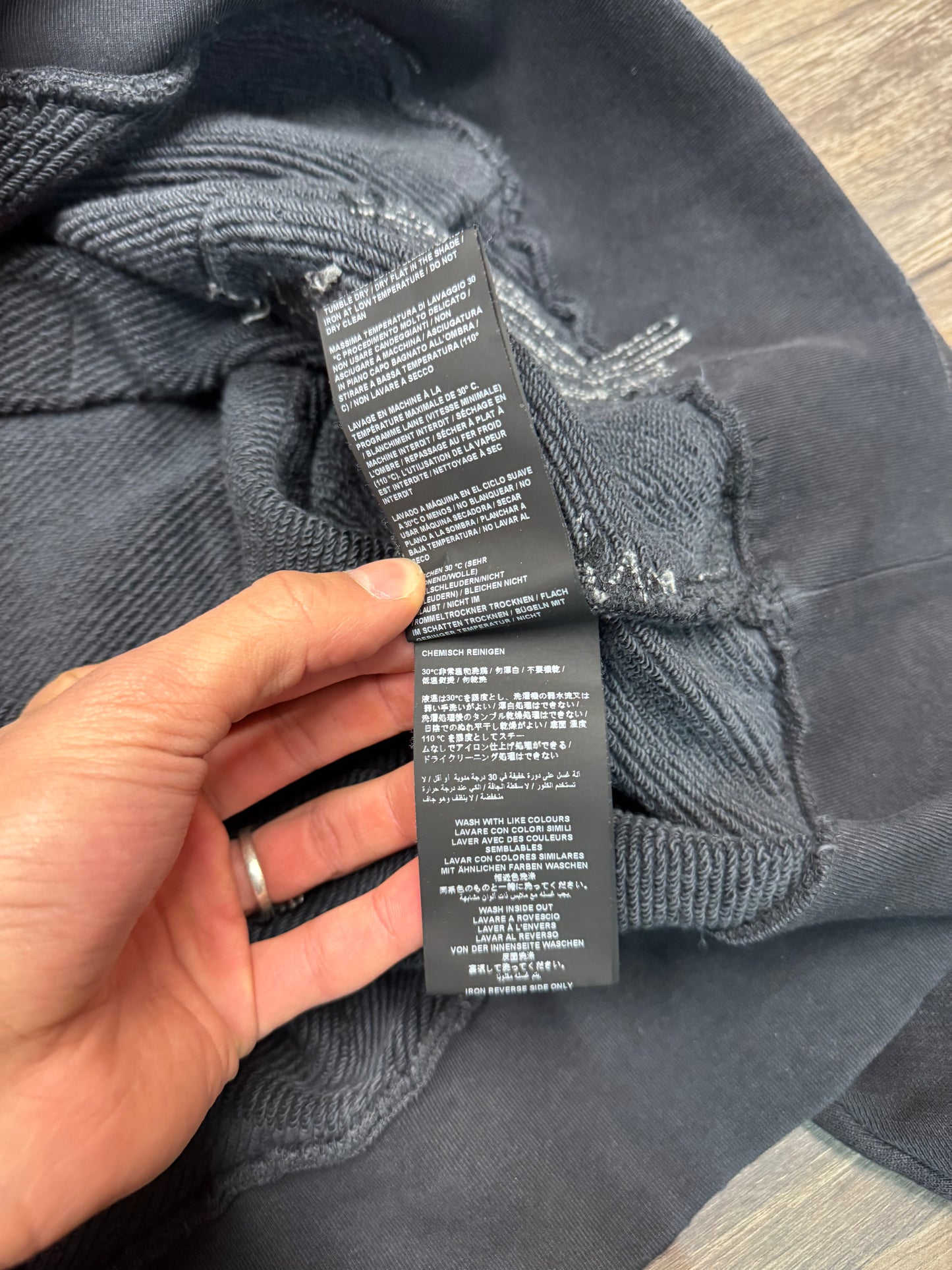 PALM ANGELS MERMAID DOUBLE HOODED SWEATSHIRT (M)