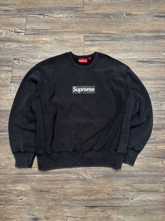 SUPREME BLACK BOX LOGO CREWNECK (S)