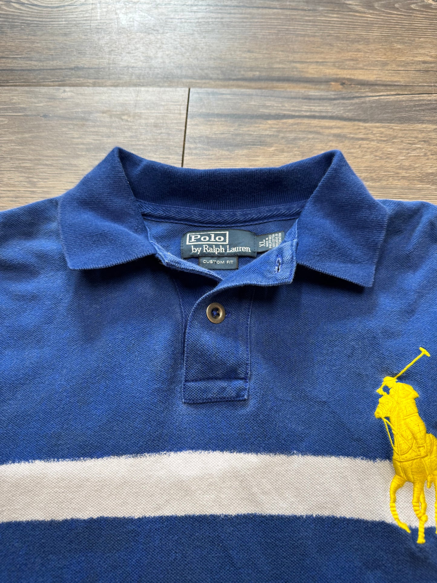 POLO RALPH LAUREN MULTI-STRIPE BIG PONY POLO (XL)