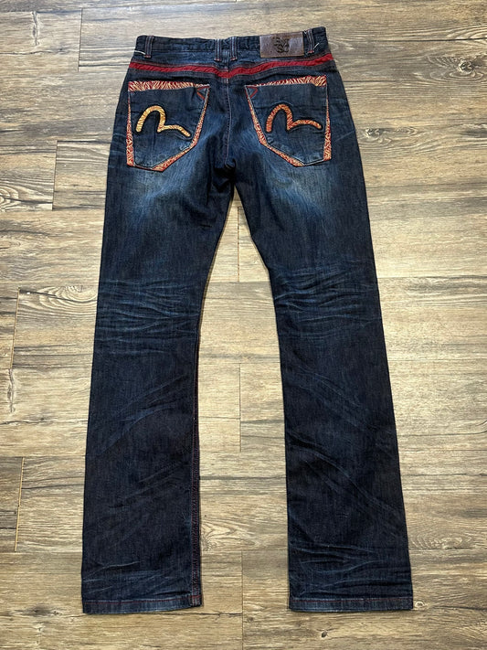 EVISU DARK WASH DENIM (30)