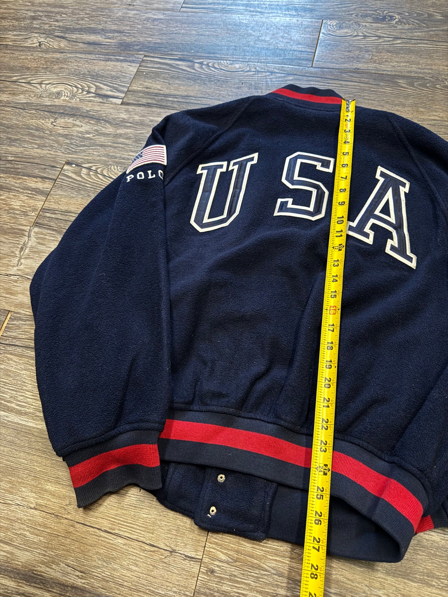 RALPH LAUREN POLO SPORT 1992 VARSITY USA OLYMPICS JACKET (L)