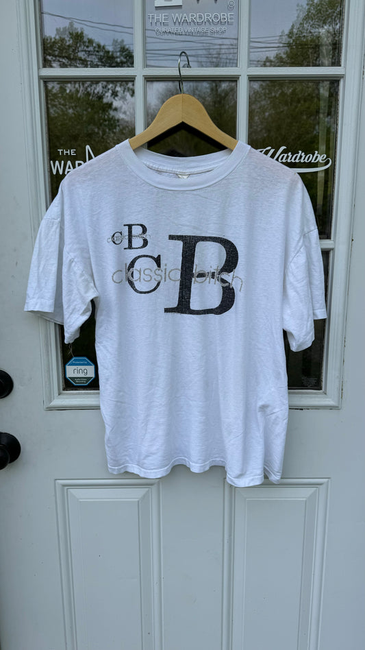 PARODY CLASSIC B*TCH TEXT T-SHIRT (LARGE)