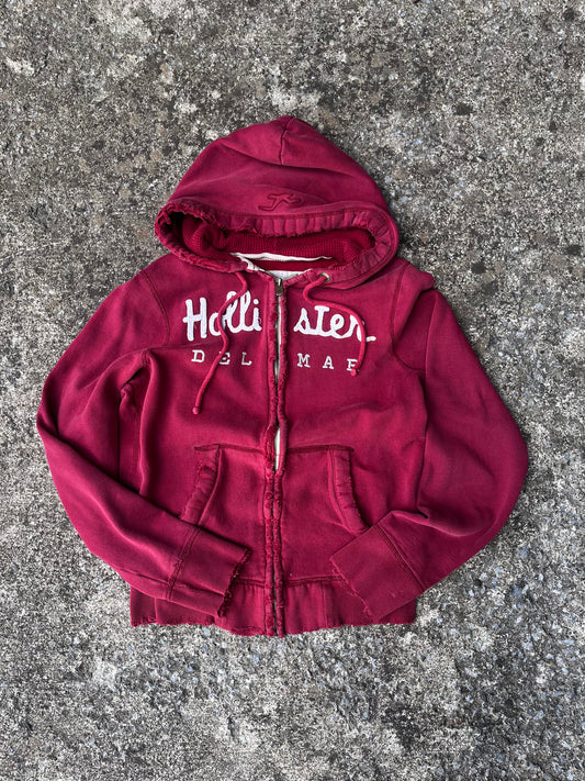 Y2K HOLLISTER DELMAE ZIP-UP HOODIE (MEDIUM)