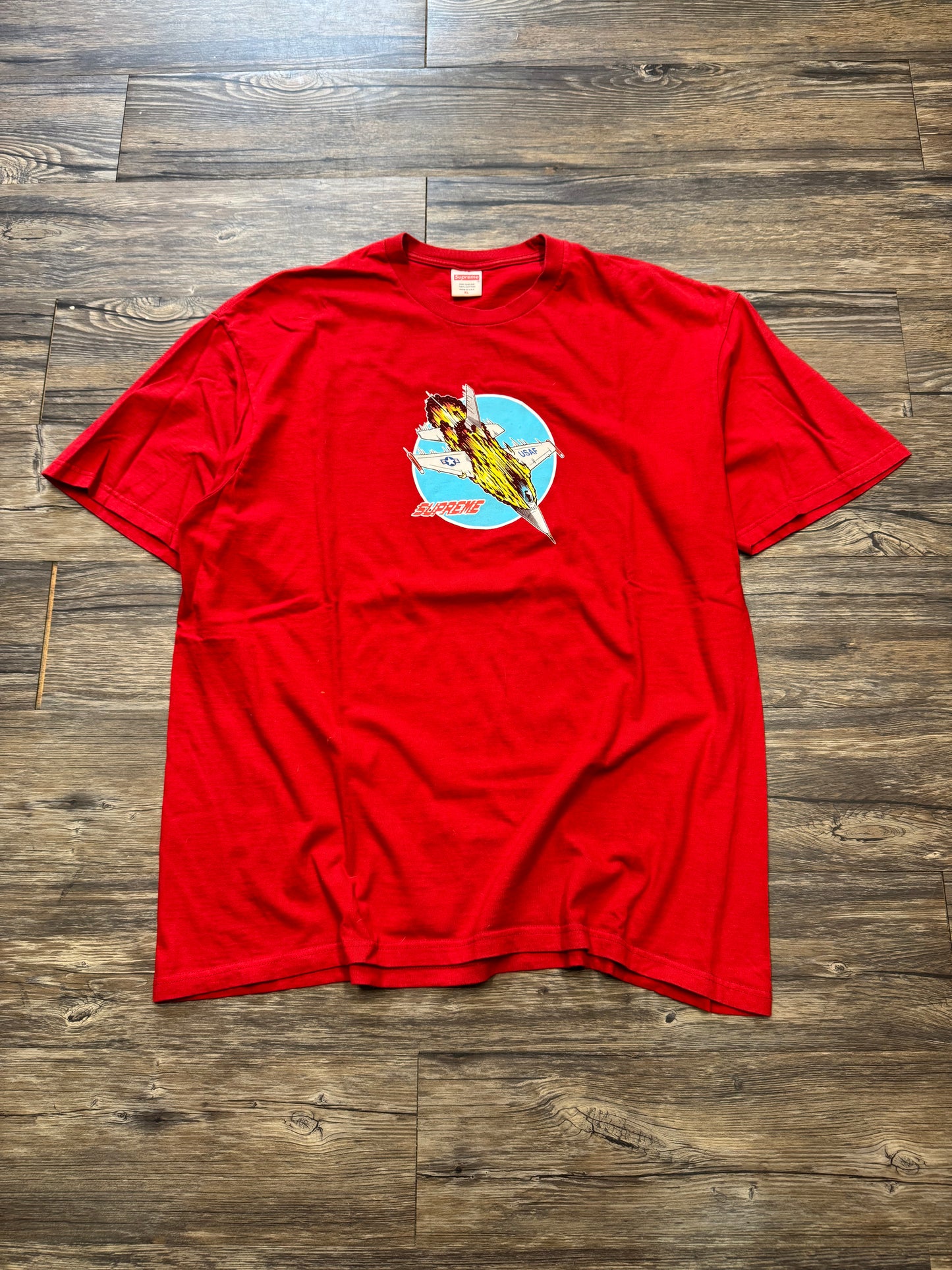SUPREME RED JET TEE (XL)
