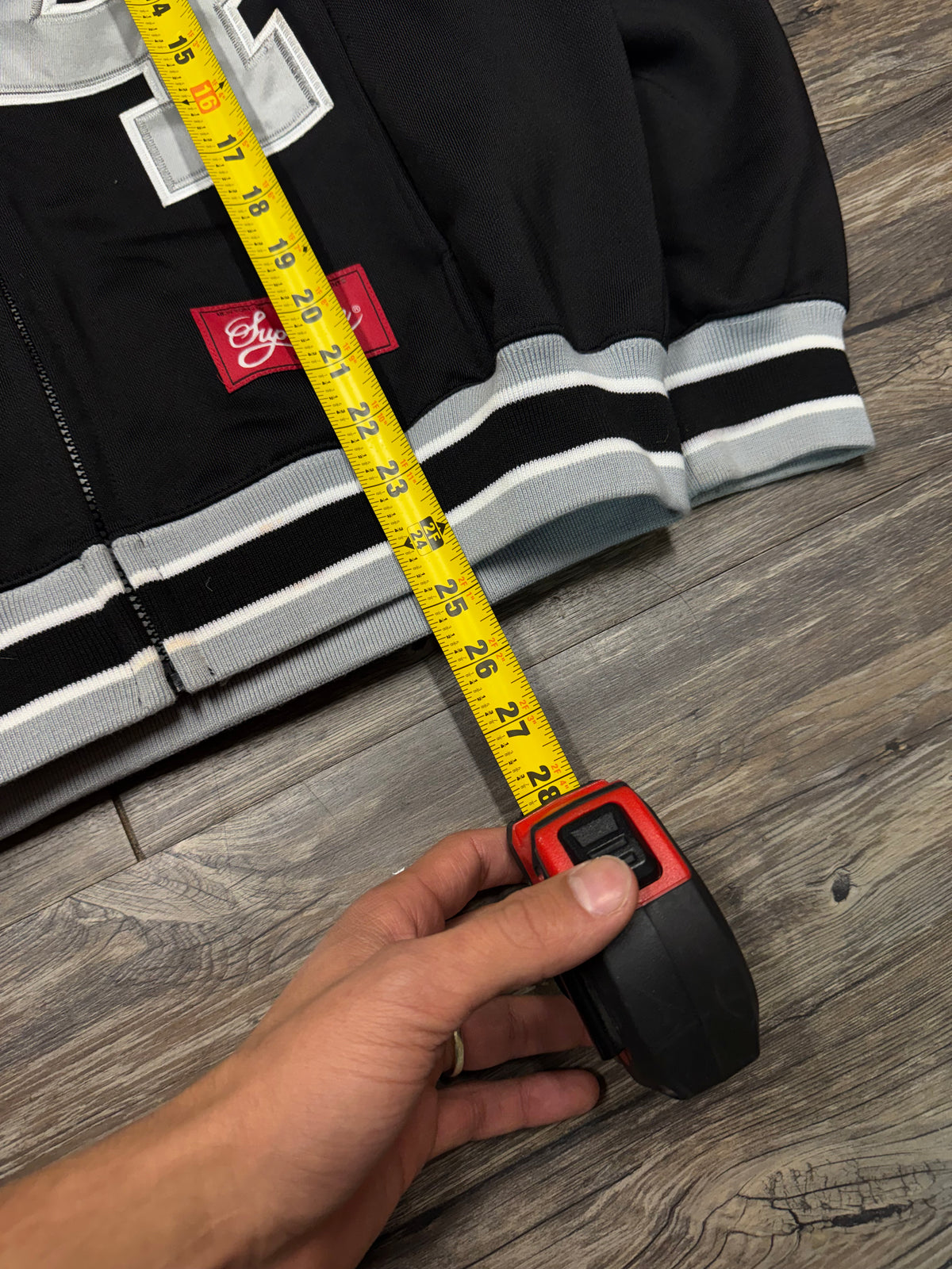 SUPREME SS24 FOOTBALL ZIP-UP HOODED SWEATSHIRT (S)