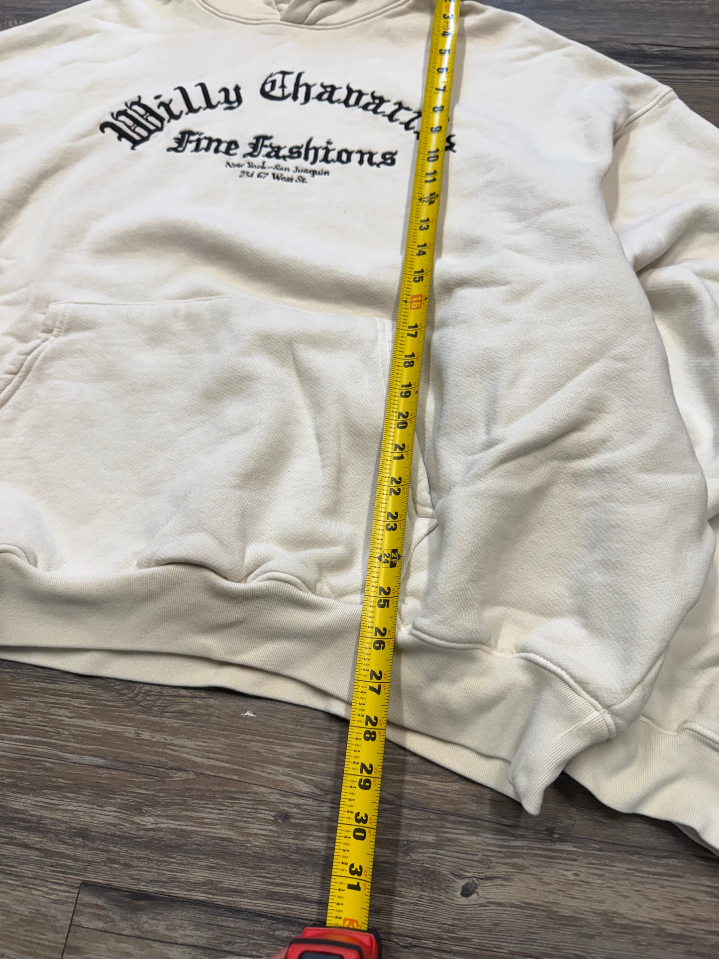 WILLY CHAVARRIA OVERSIZED BOXY HOODED SWEATSHIRT (XL)