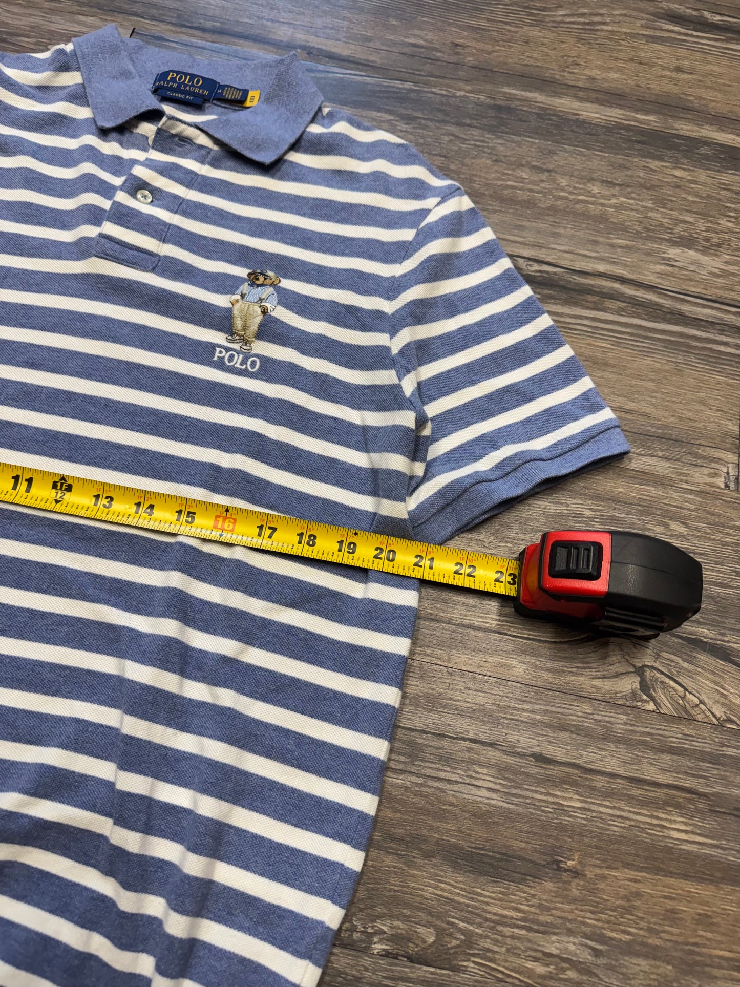 POLO RALPH LAUREN BEAR STRIPED POLO (M)