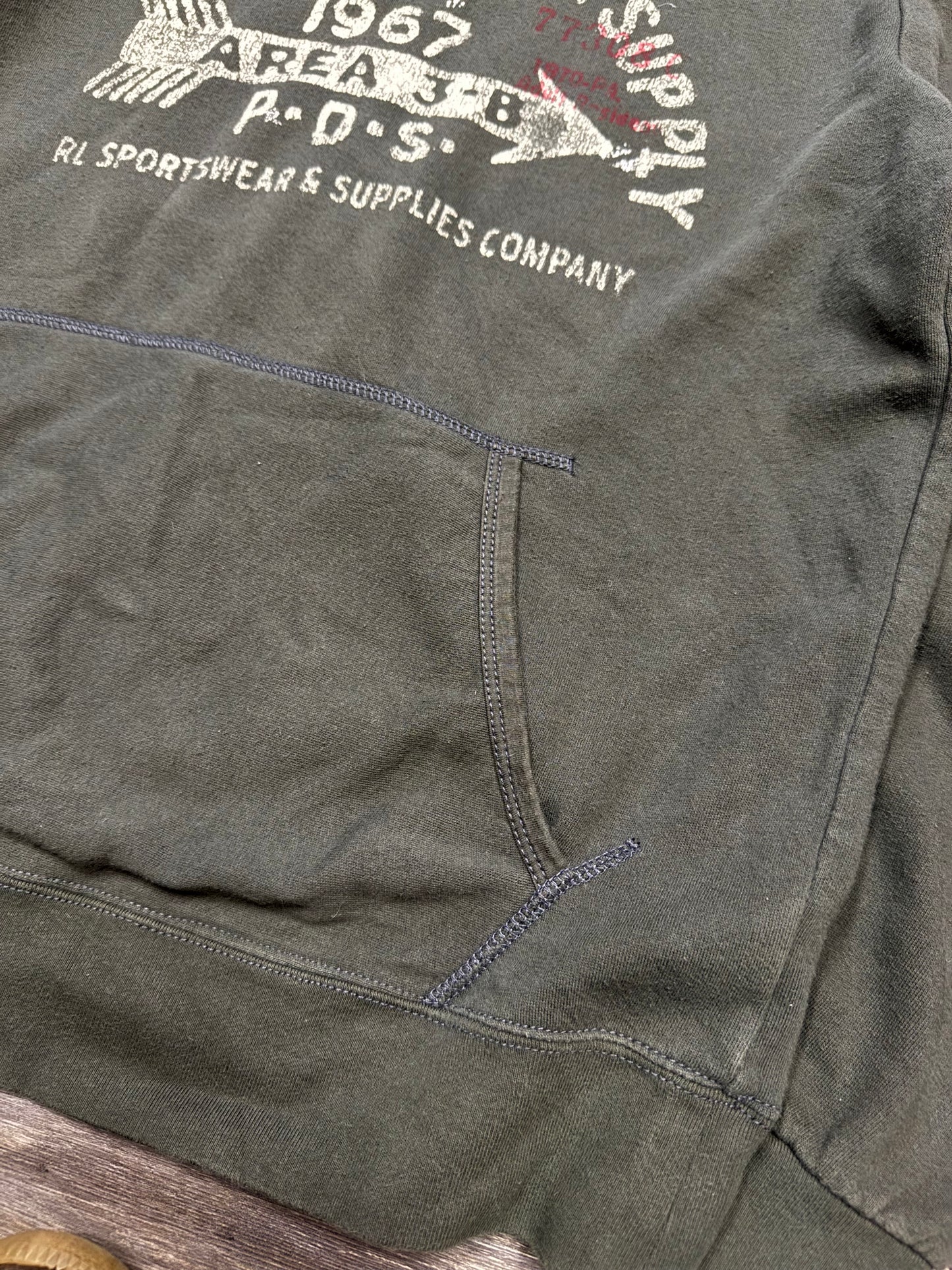DENIM & SUPPLY RALPH LAUREN LOGO HOODIE (M)