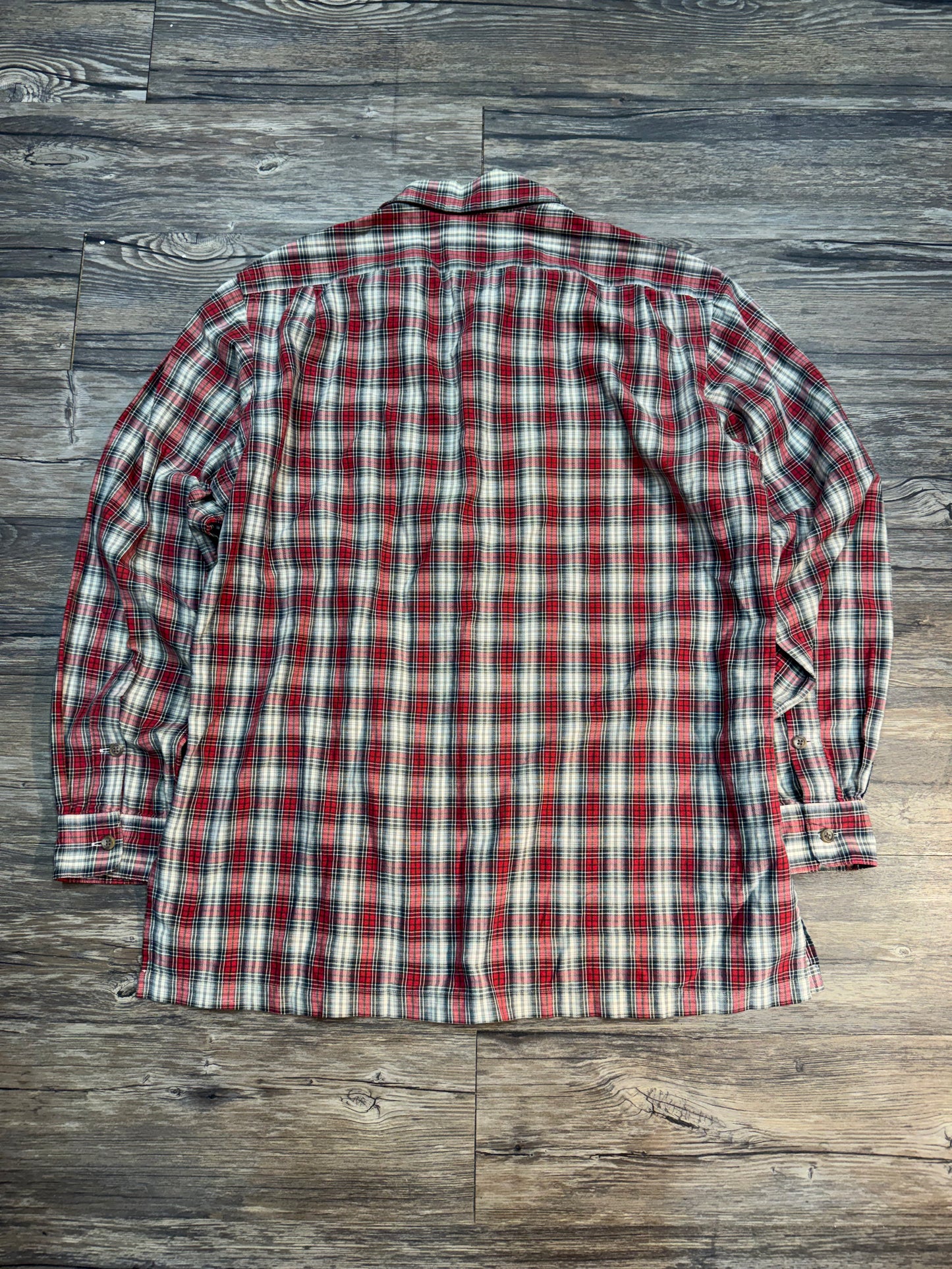 VINTAGE POLO RALPH LAUREN PLAID SHIRT (M)