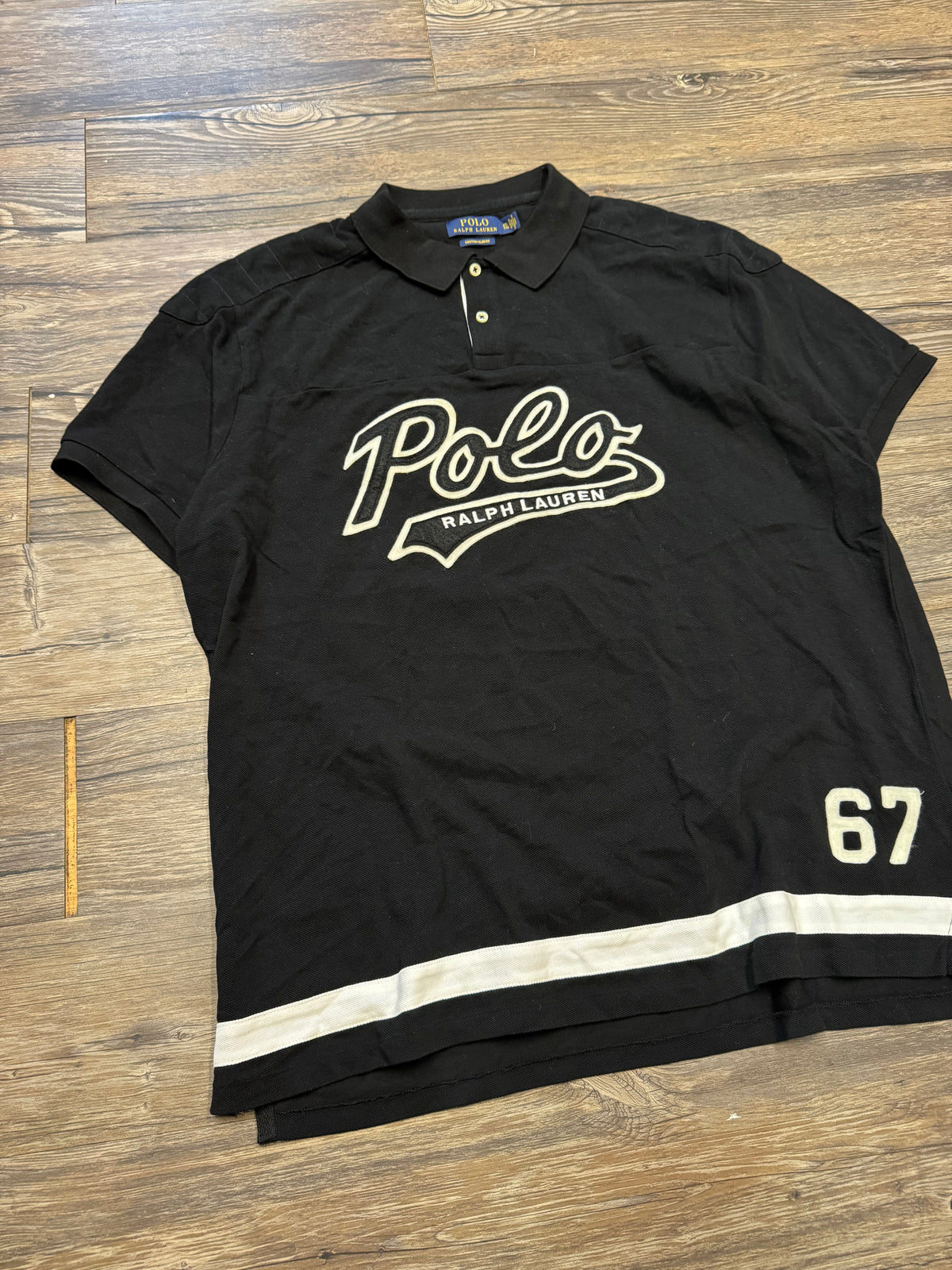 POLO RALPH LAUREN SCRIPT 67 POLO SHIRT (XXL)
