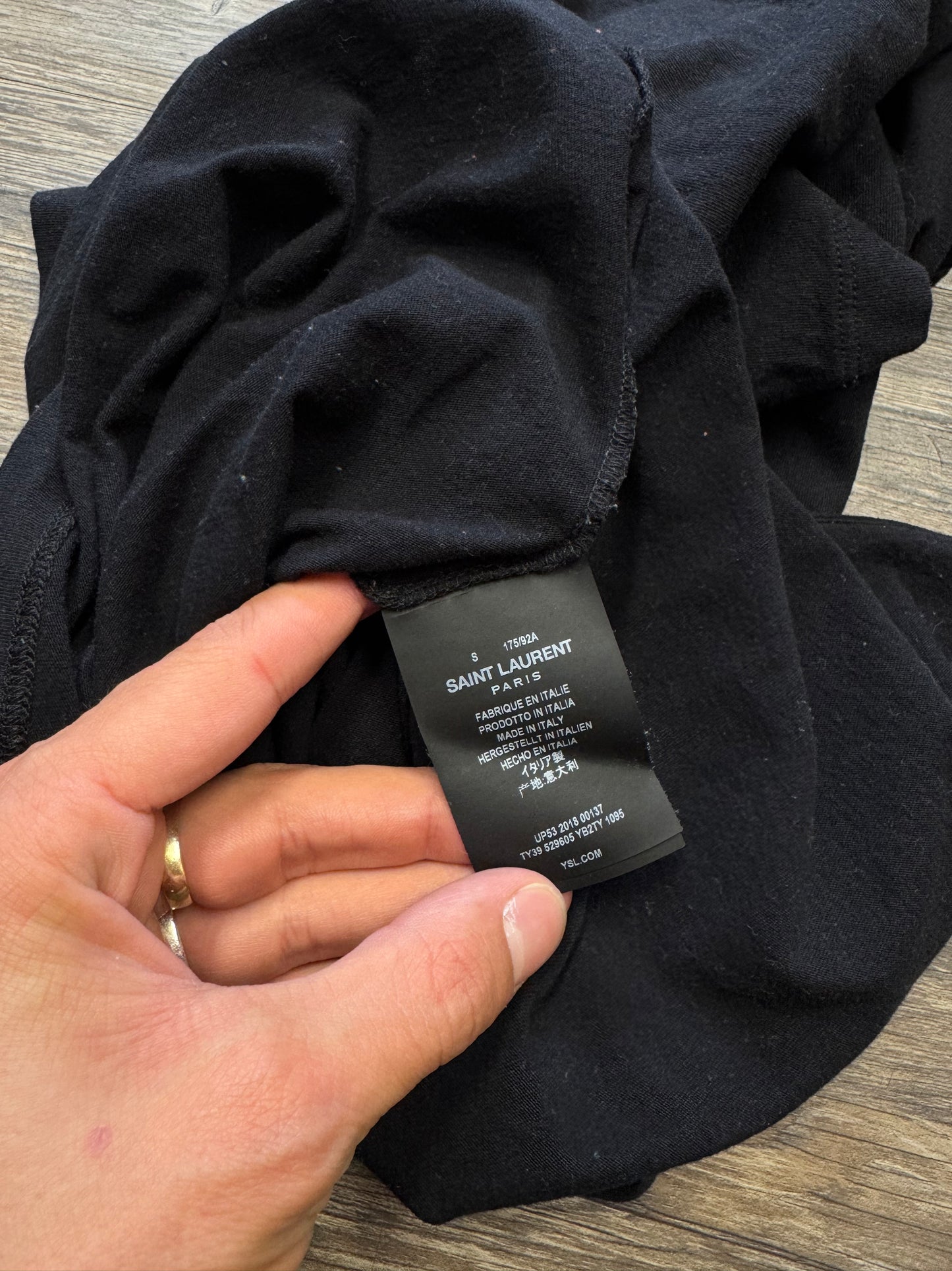 SAINT LAURENT SMOKING GUN TEE (S)