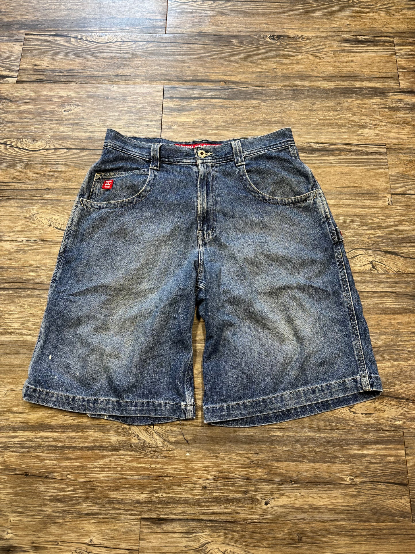 JNCO VINTAGE BLUE DENIM SHORTS (33)