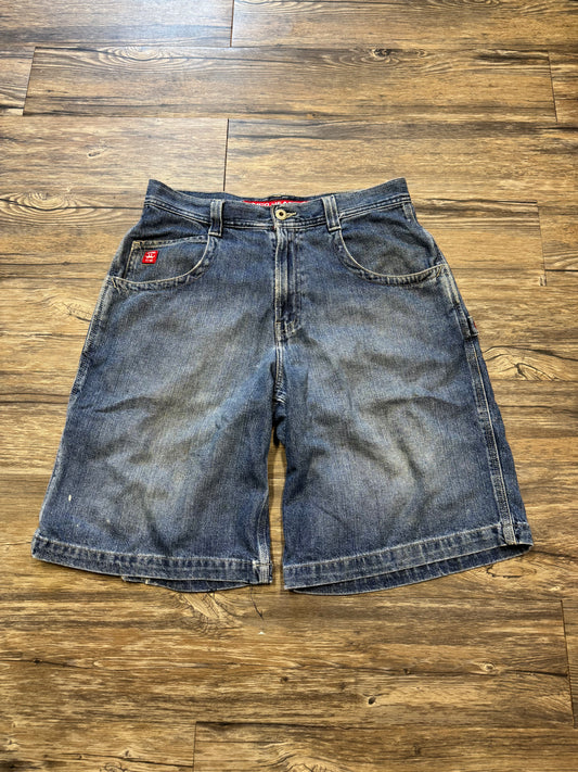 JNCO VINTAGE BLUE DENIM SHORTS (33)