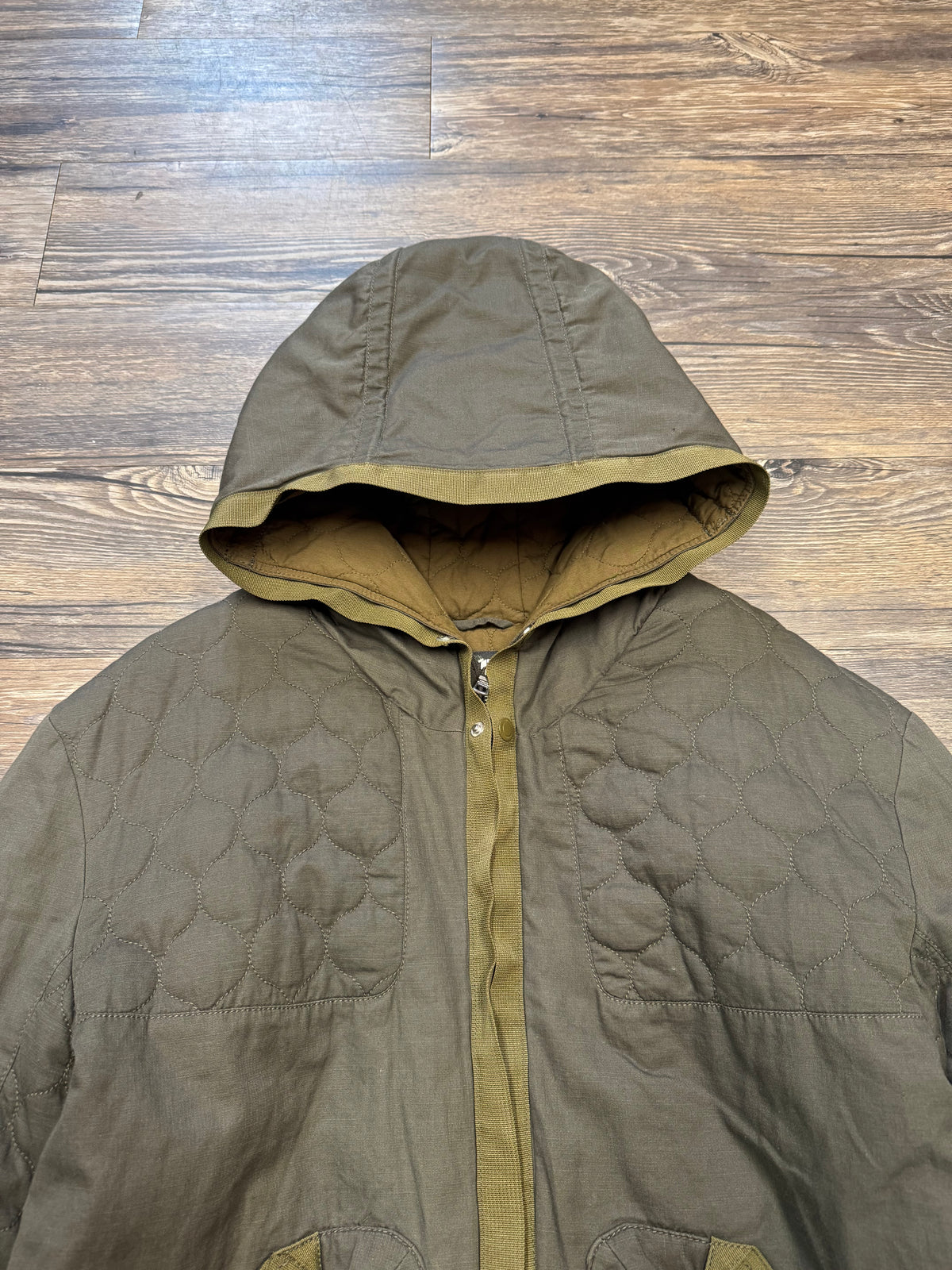 2000’s ARMANI EXCHANGE QUILTED ZIP UP BOMBER JACKET (XL)