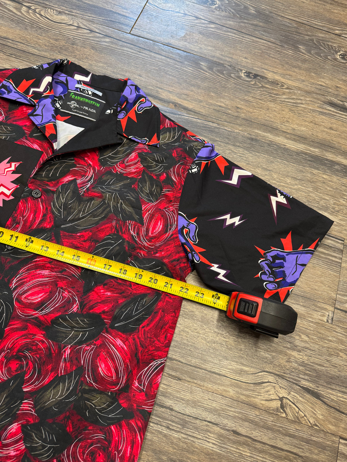 FRANKENSTEIN X PRADA HAWAIIAN STYLE BUTTON UP (M)
