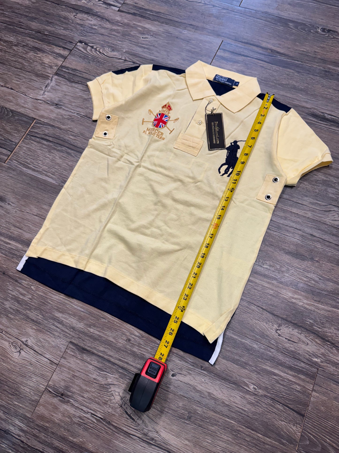 RALPH LAUREN BIG PONY 2-TONE POLO (M)