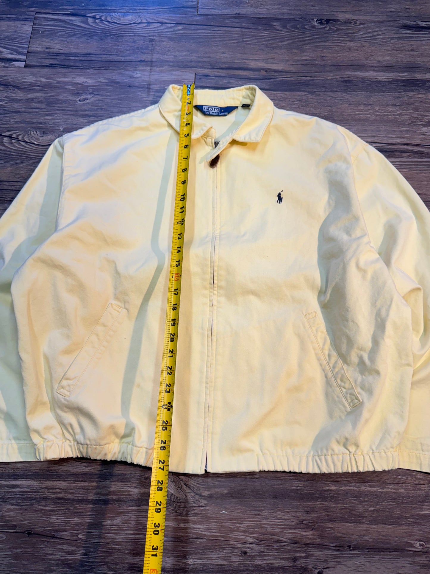 VINTAGE POLO RALPH LAUREN CREAM COACHES JACKET (XL)