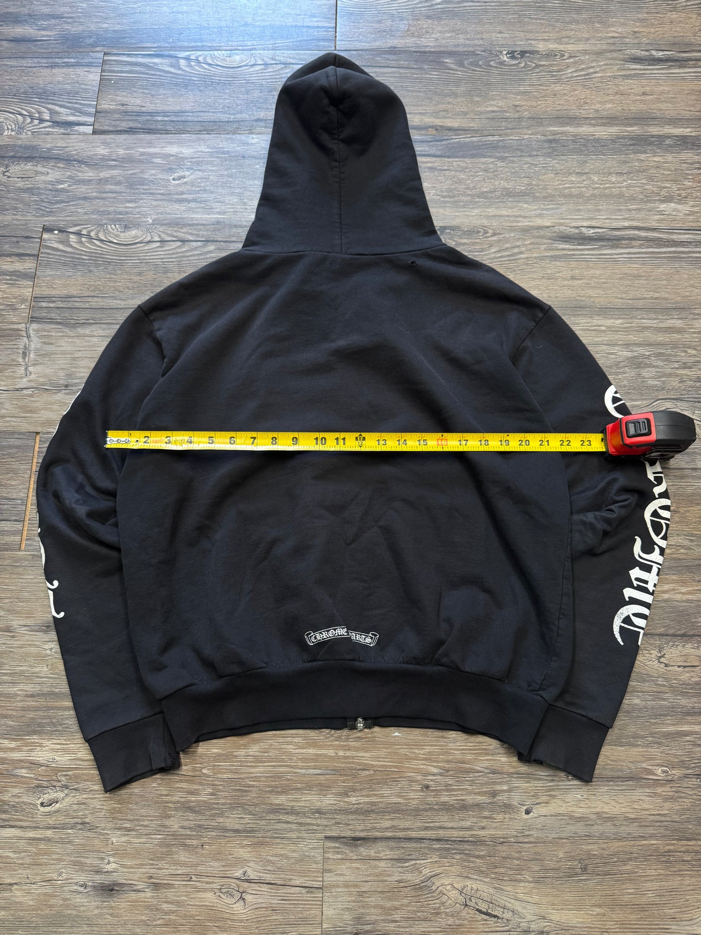 CHROME HEARTS VTG F*CK YOU VERT LOGO ZIP-UP (XS)