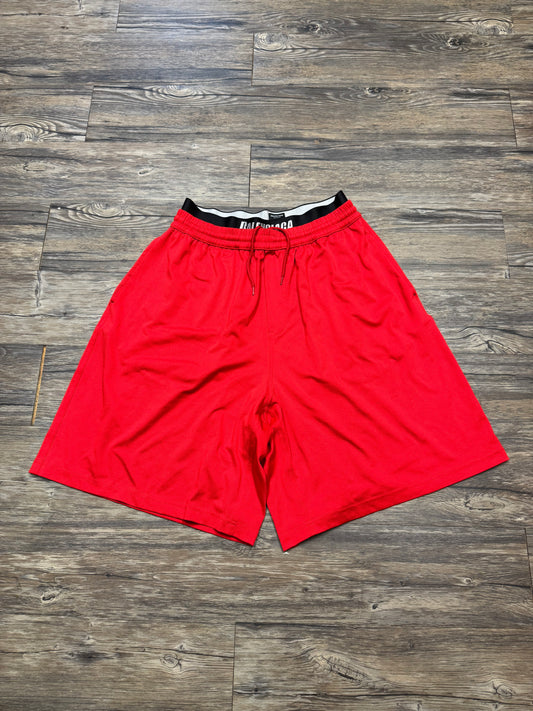 BALENCIAGA DOUBLE WAISTED MESH GYM SHORTS (M)