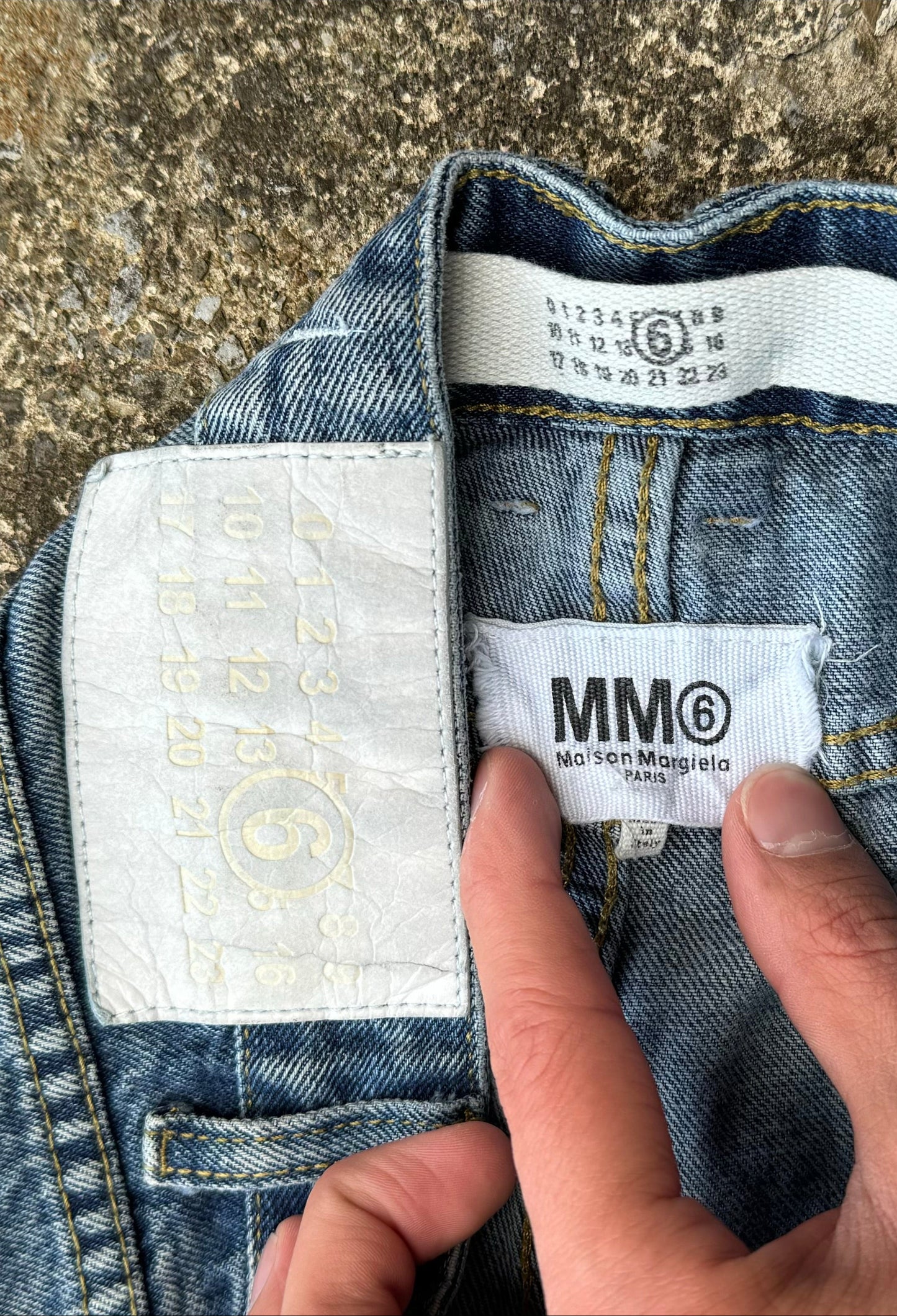 MM6 MAISON MARGIELA WIDE LEG DENIM (32?)