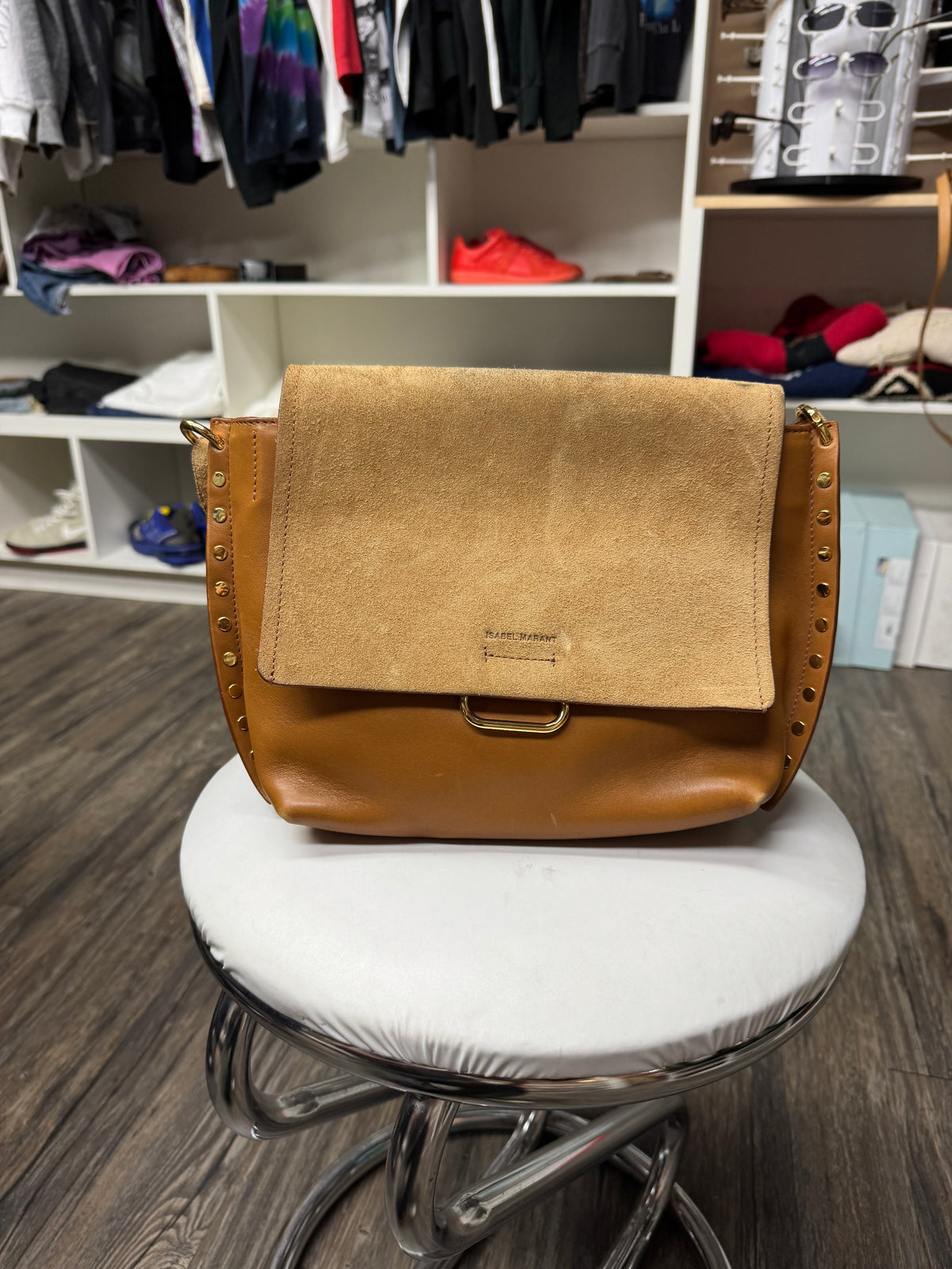 ISABEL MARANT SUEDE LEATHER SACHEL (OS)