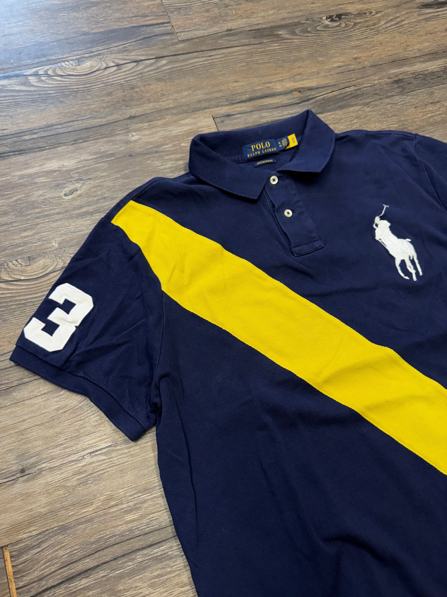 POLO RALPH LAUREN BIG PONY STRIPER SHIRT (XL)