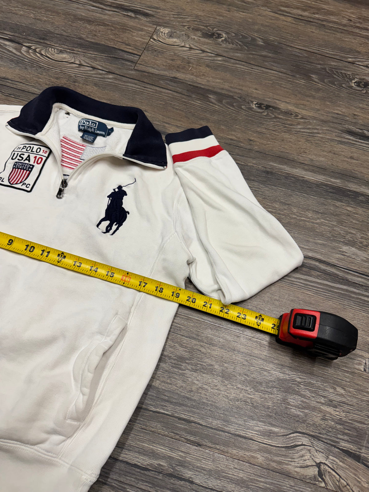 POLO RALPH LAUREN USA BIG PONY QUARTER ZIP (S)