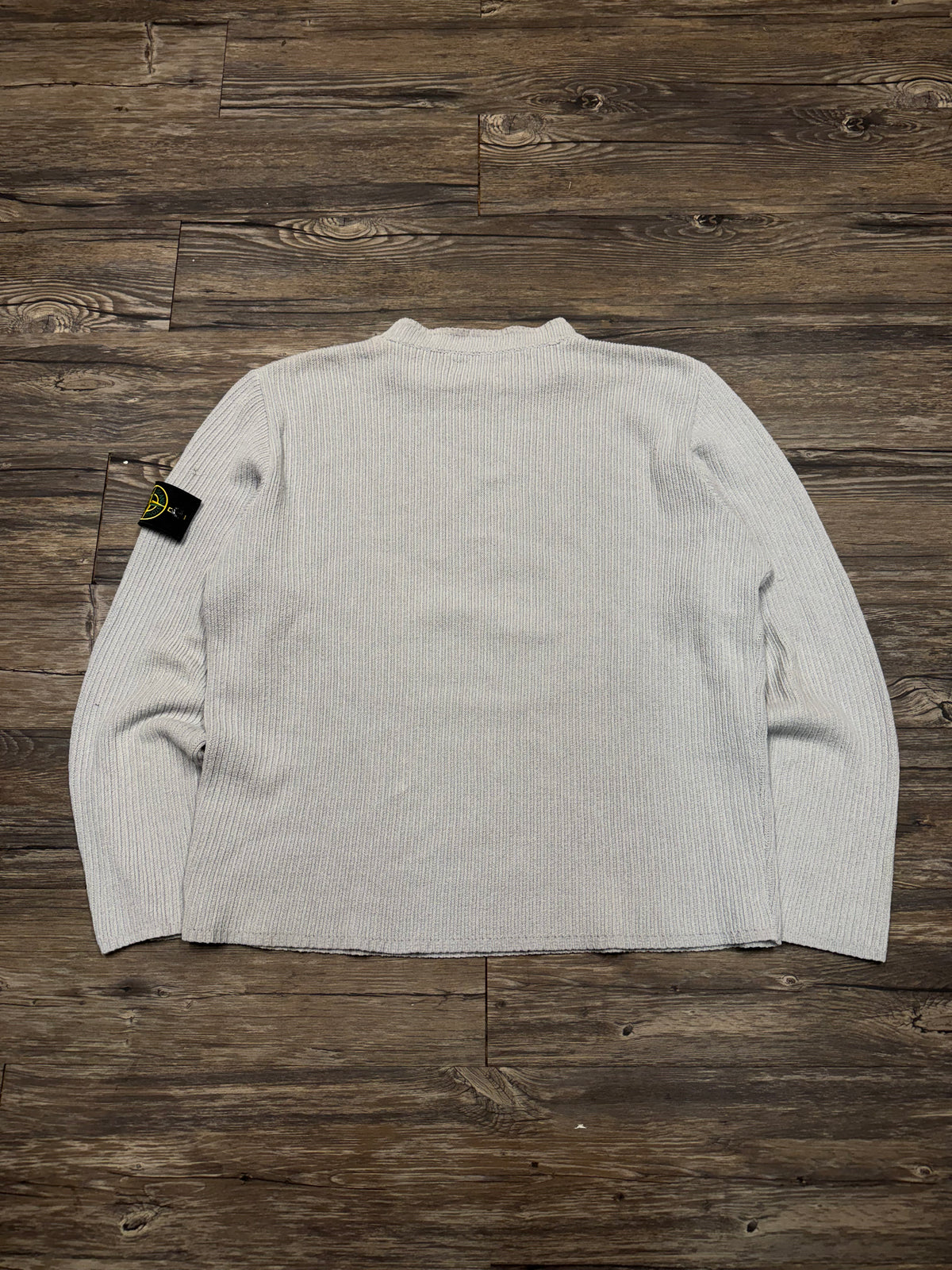VTG 1999 STONE ISLAND RIBBED KNIT CREWNECK (L)