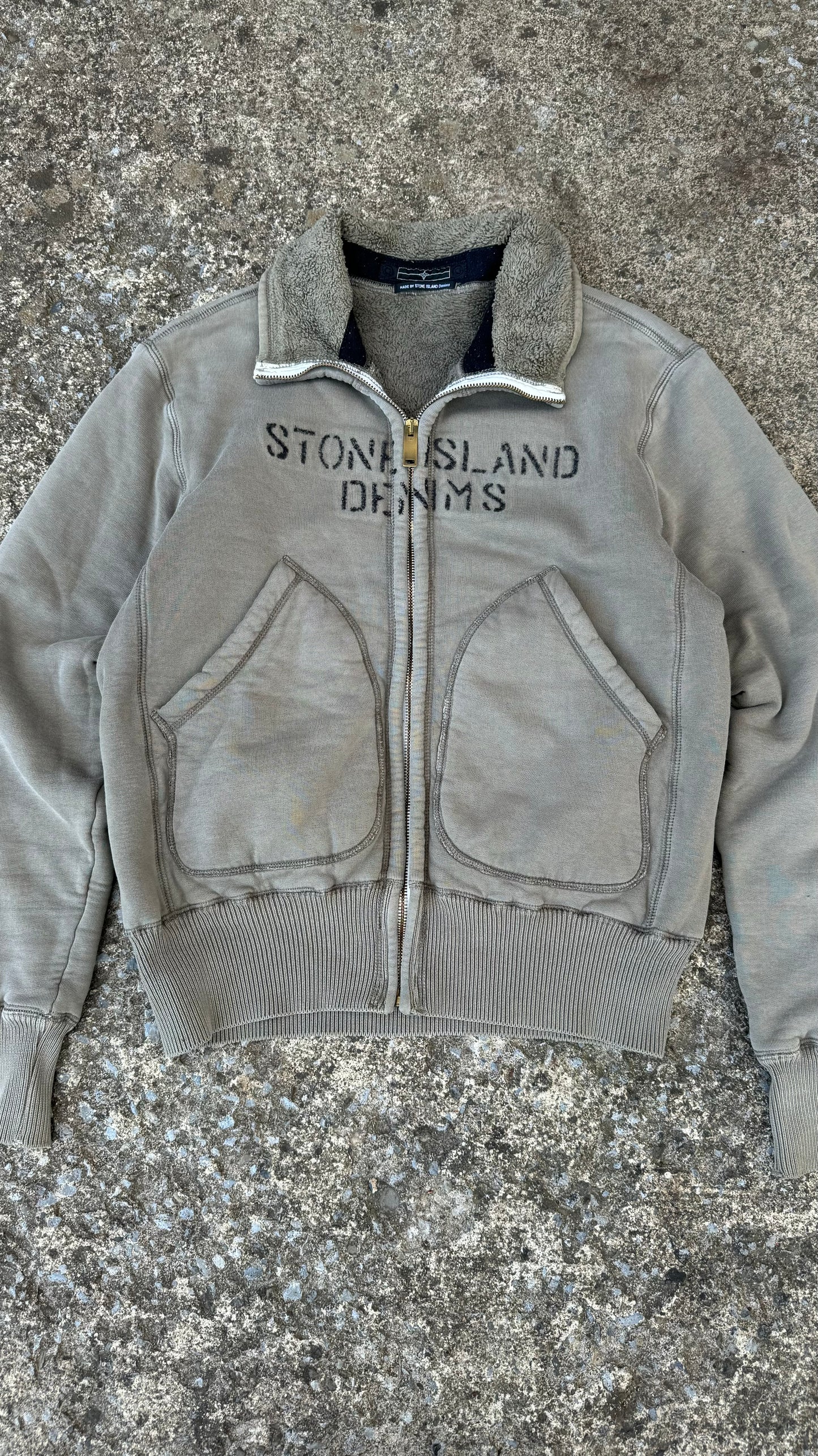 STONE ISLAND DENIMS ZIP UP (S)
