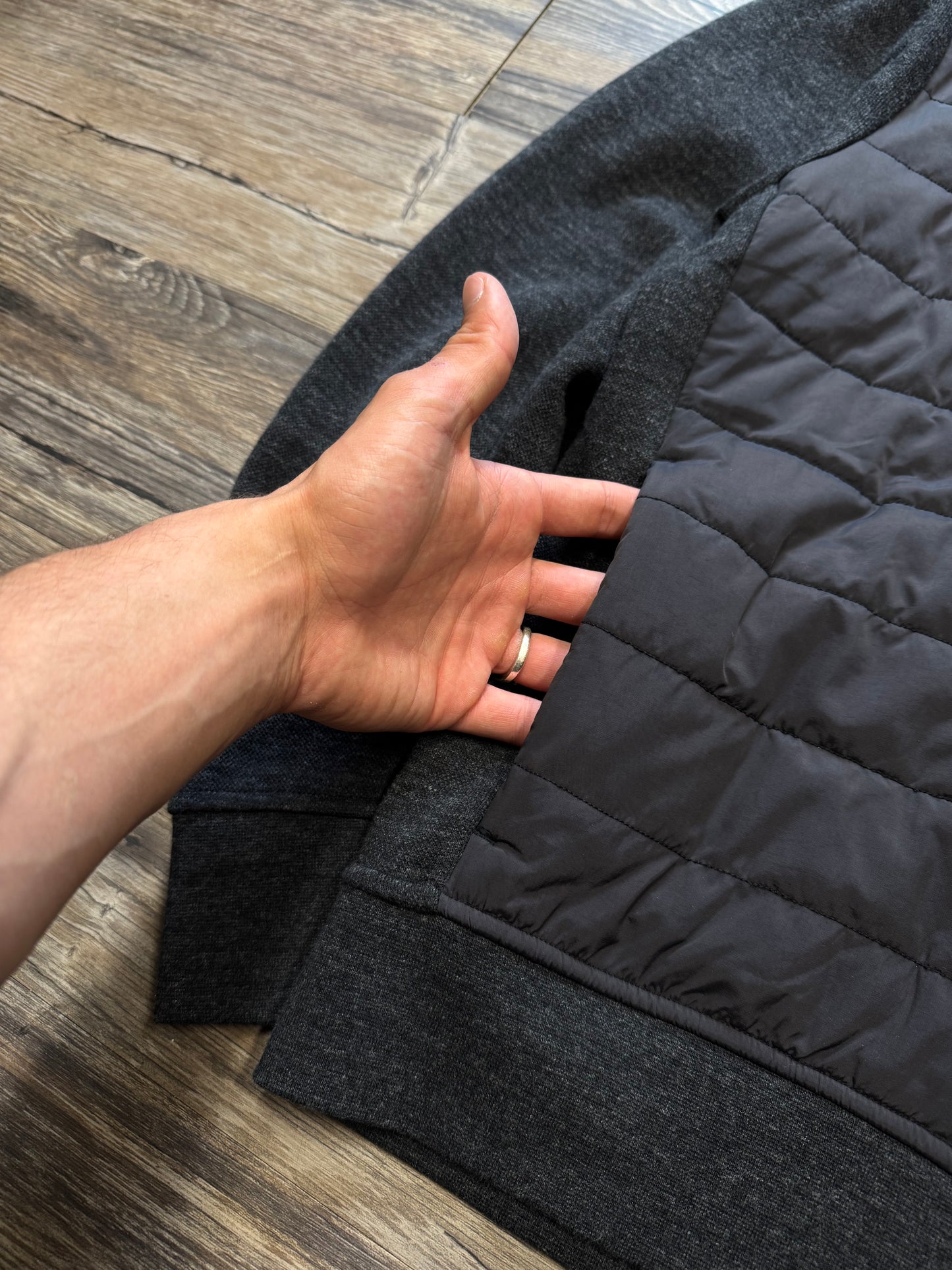 POLO RALPH LAUREN HYBRID FULL ZIP SWEATSHIRT (L)