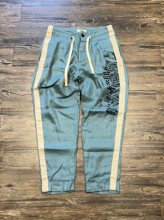 HERMAN HOMME PRINTED DRAWSTRING BAGGY PANTS (32)