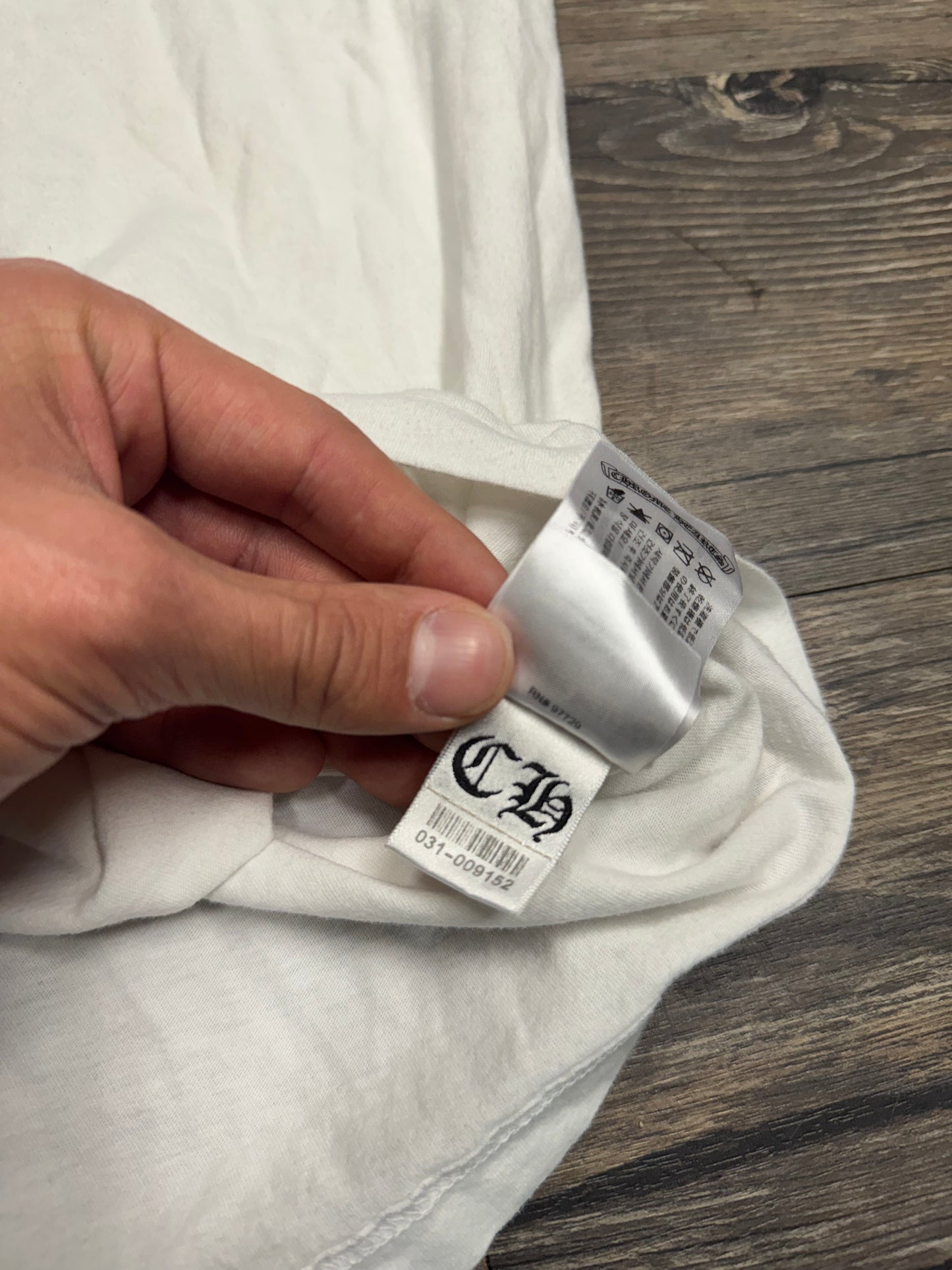 CHROME HEARTS POCKET LOGO TEE (S)