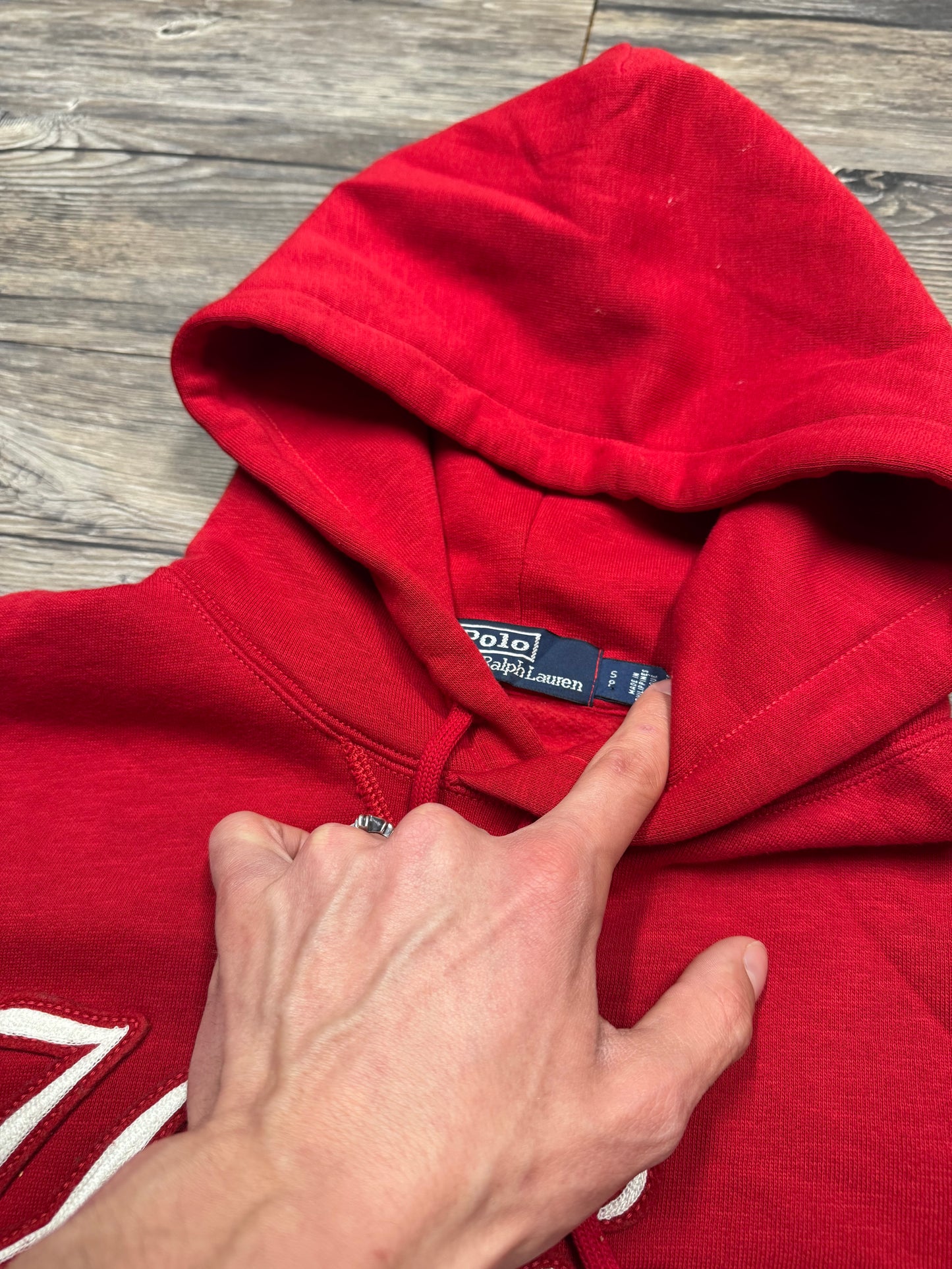 RALPH LAUREN YANKEE PULLOVER HOODIE (S)
