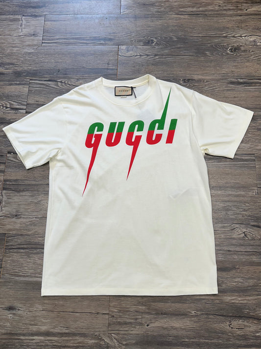 GUCCI LOGO T-SHIRT (LARGE)