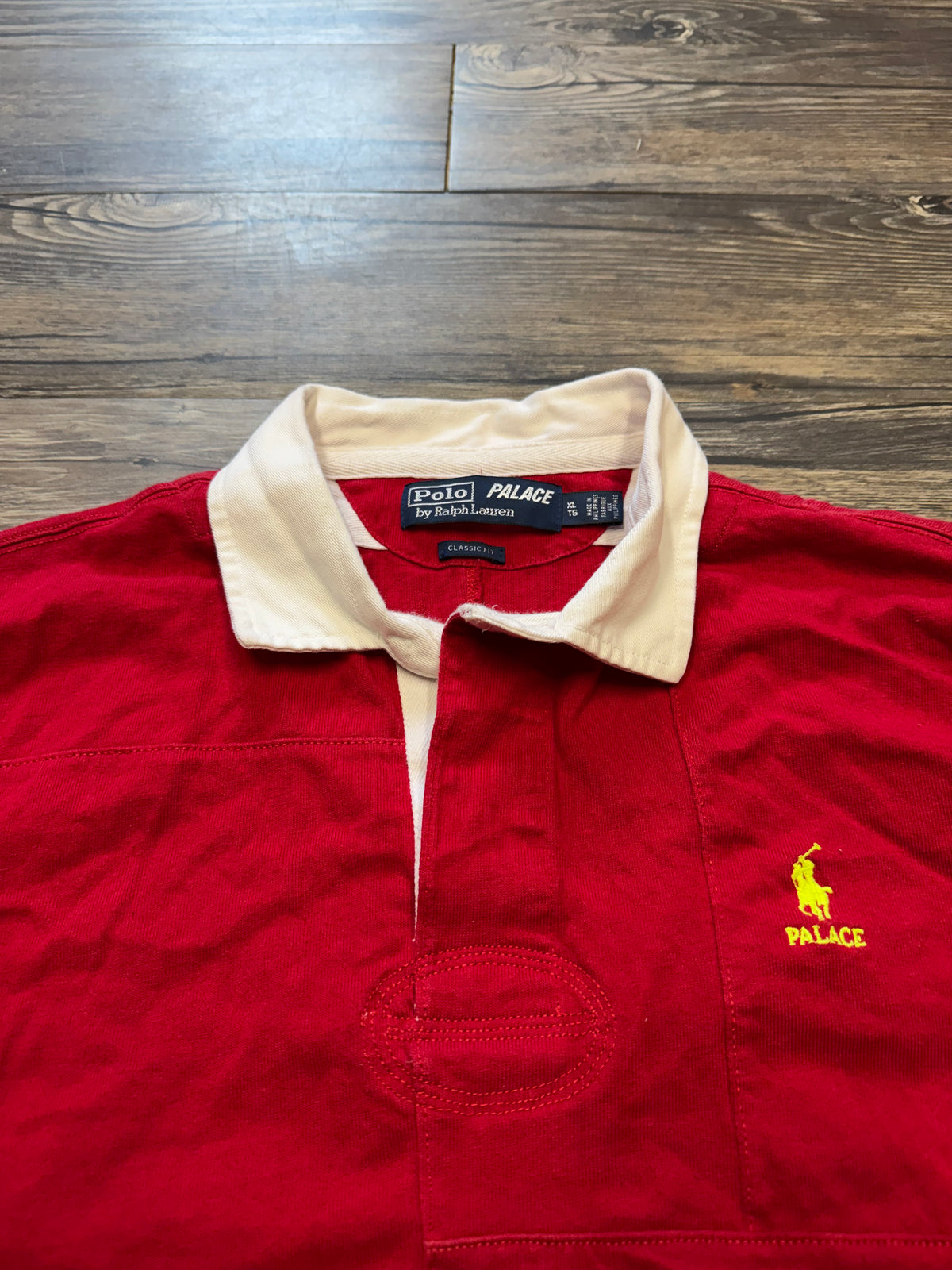 POLO RALPH LAUREN X PALACE RUGBY LONG SLEEVE POLO (XL)