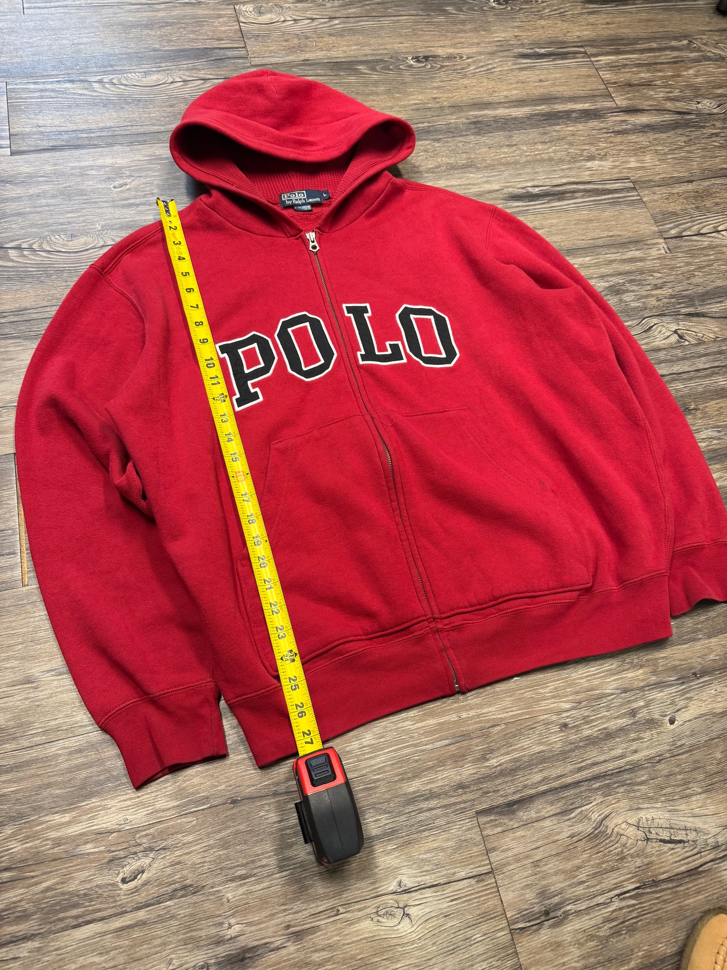 POLO RALPH LAUREN EMBROIDERED ZIP-UP (L)
