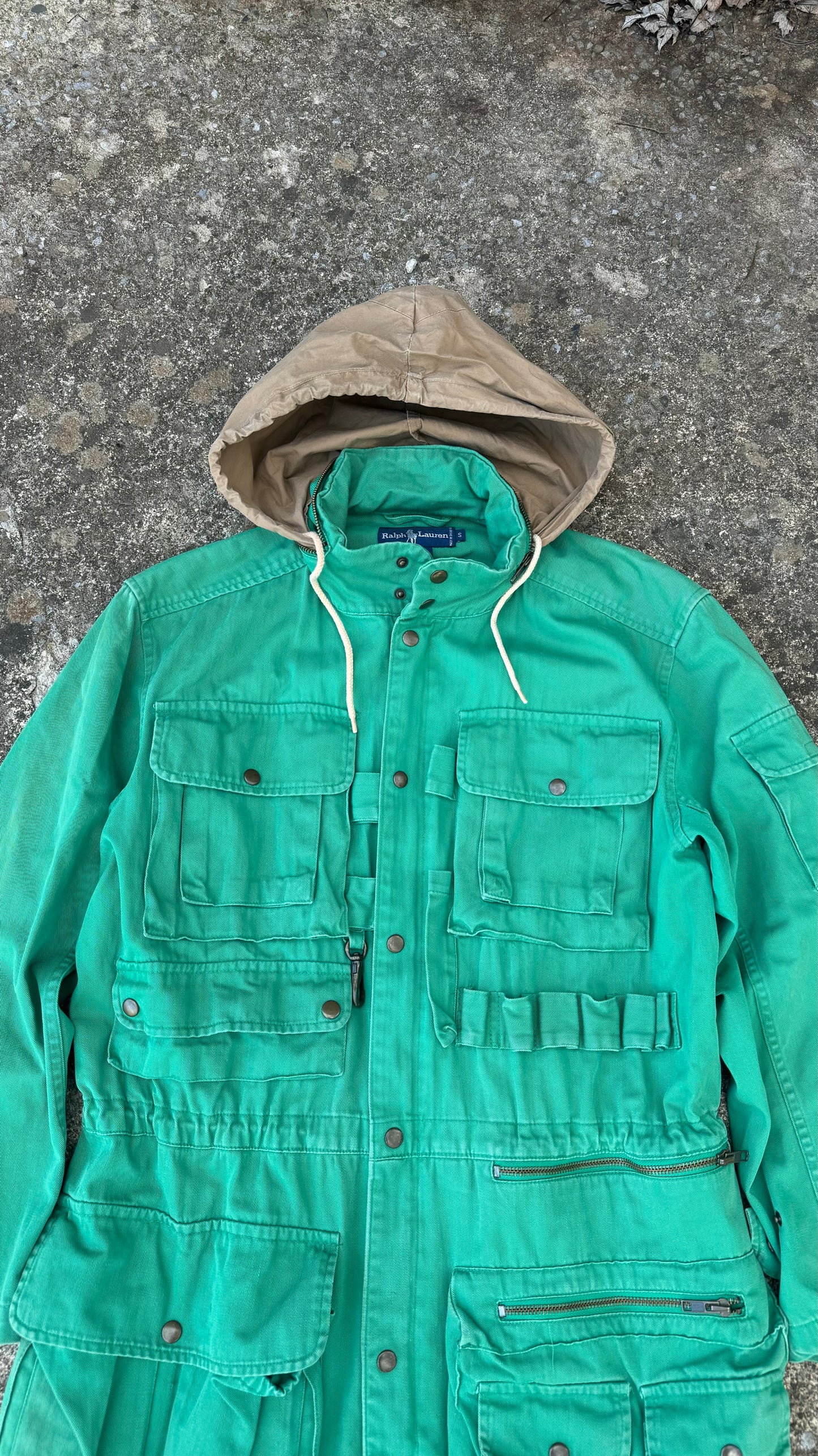 POLO RALPH LAUREN HOODED HUNTING JACKET (M)
