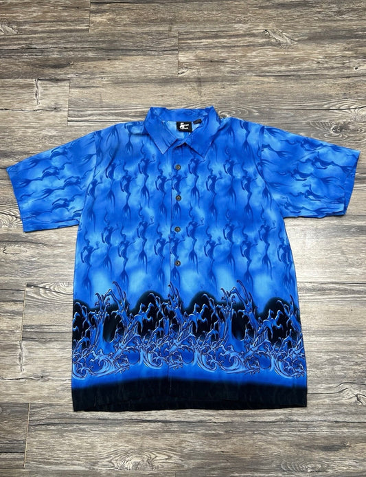 90’s WAVE HAWAIIAN SHIRT (XL)
