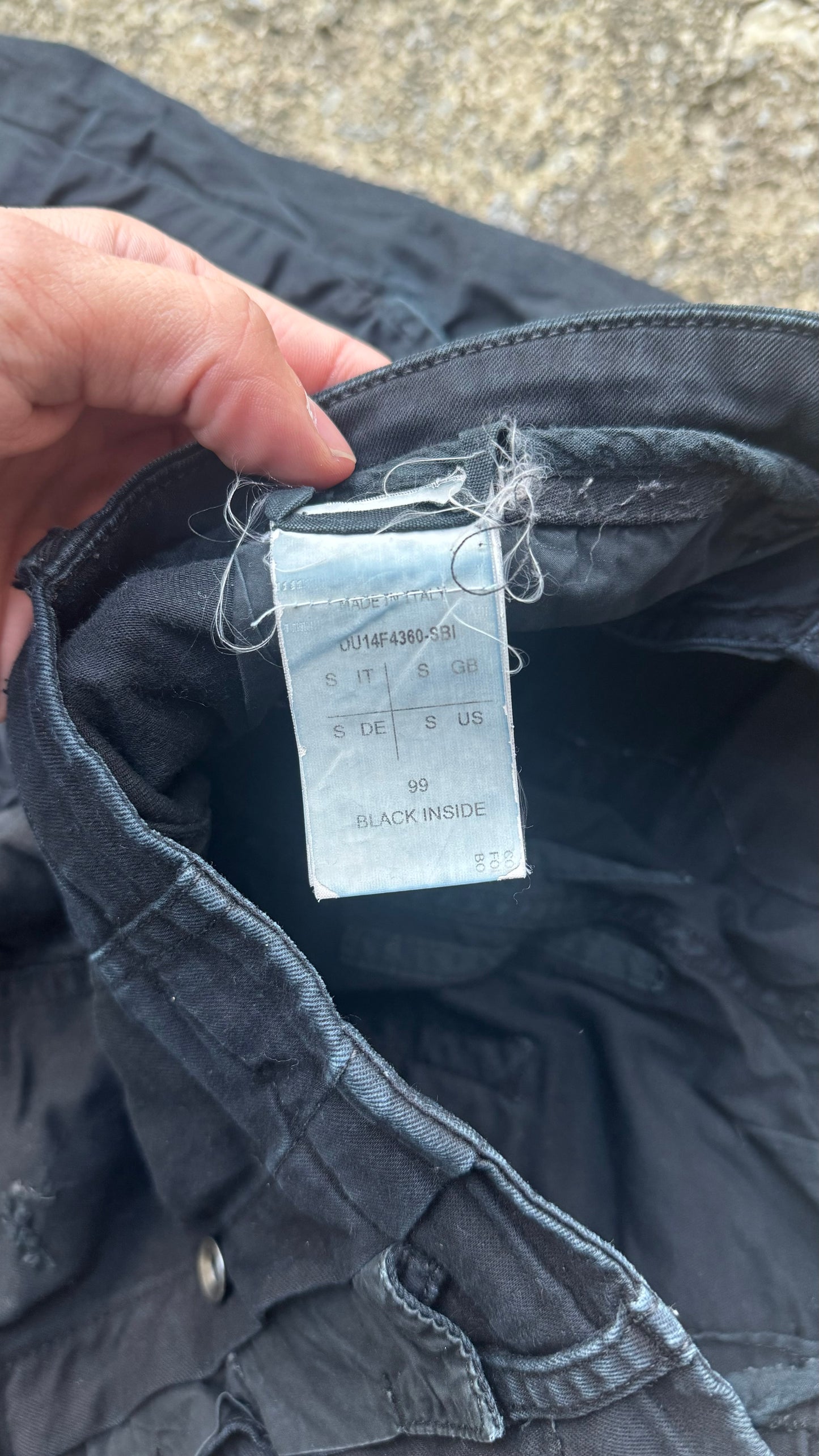 RICK OWENS AIRCUT DENIMS (32)