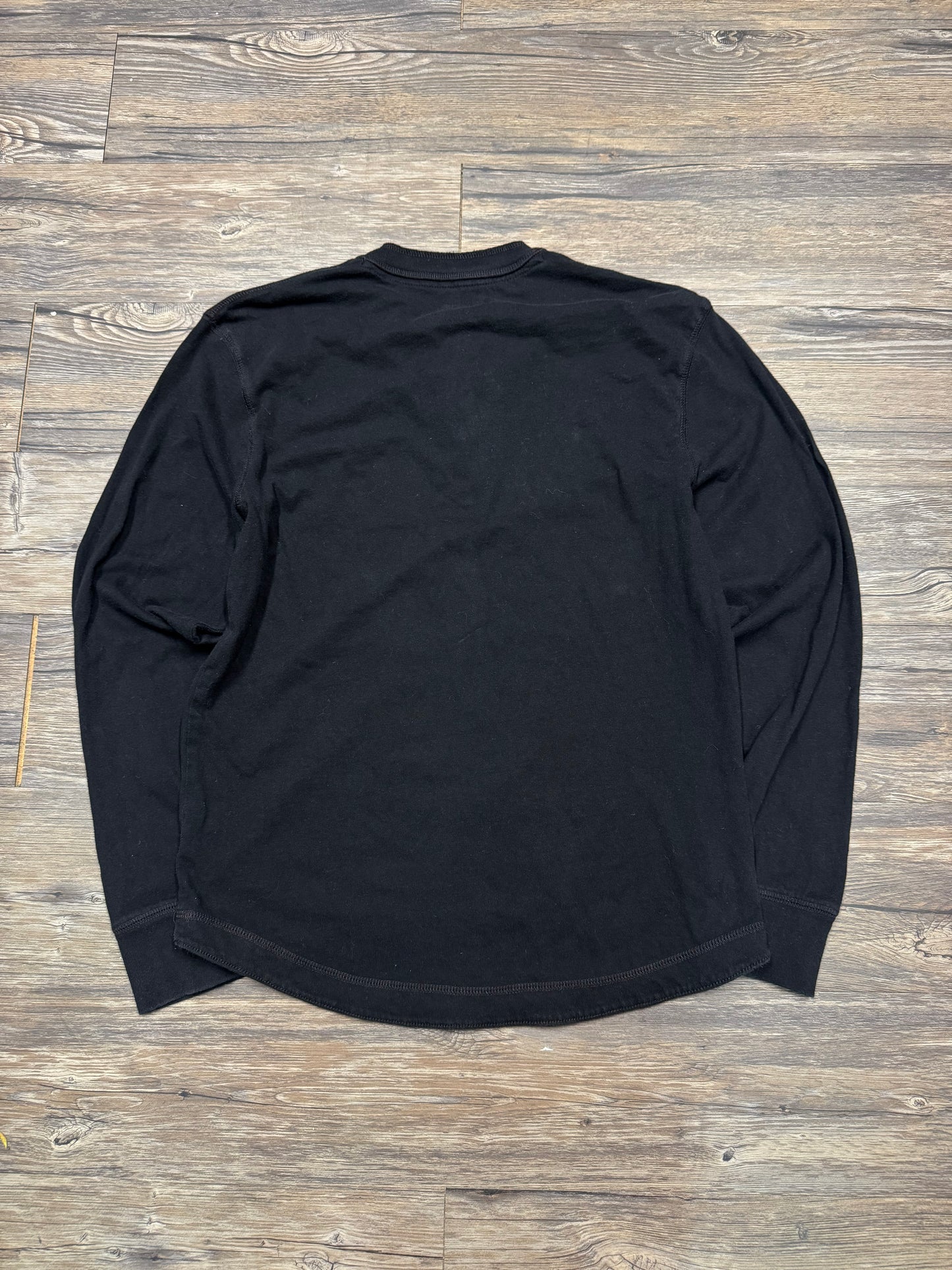 OLD NAVY BLACK HENLEY (M)