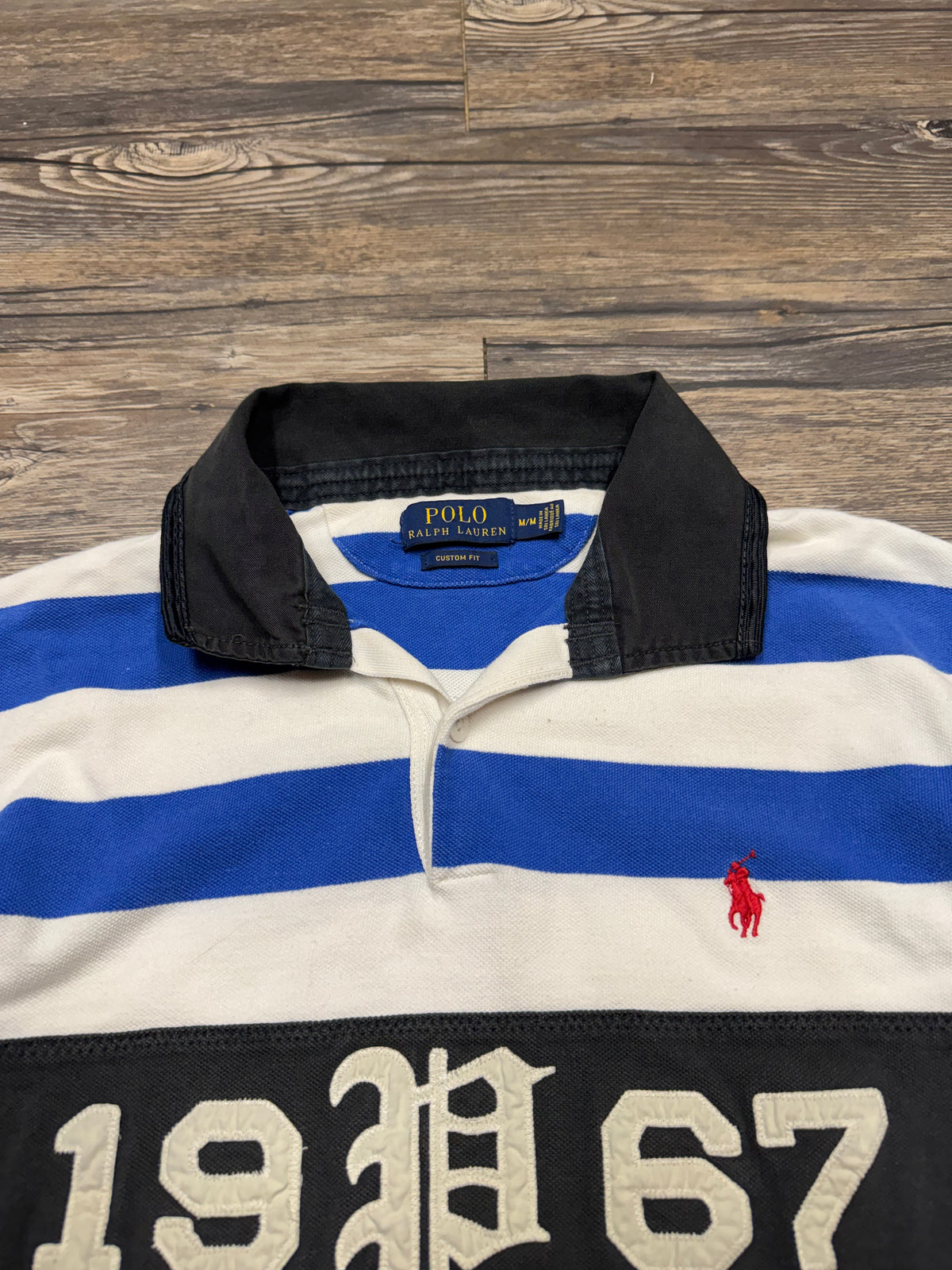 POLO RALPH LAUREN 1967 STRIPED POLO (M)