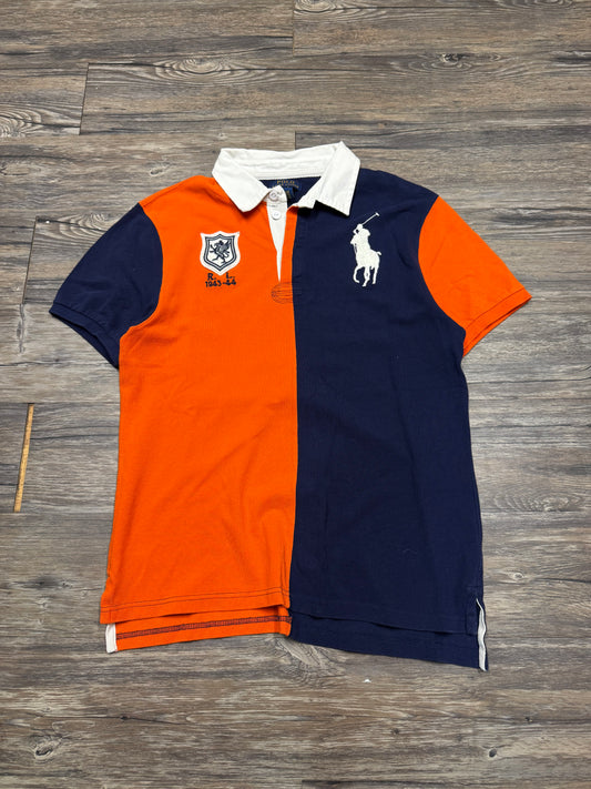 POLO RALPH LAUREN COLOR BLOCK BIG PONY POLO SHIRT (M)