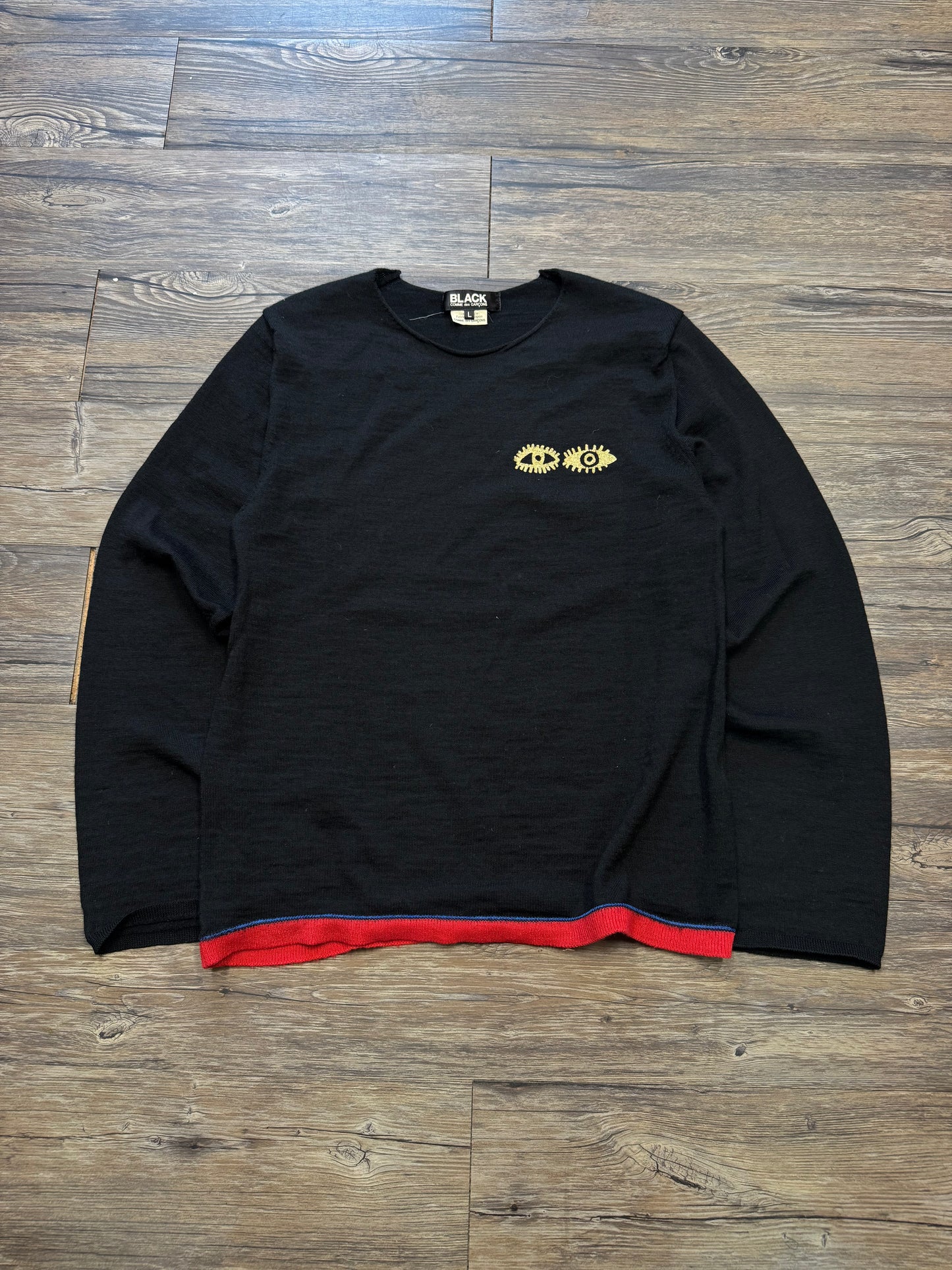 COMME DES GARÇONS EYE KNIT LONGSLEEVE SWEATER (L)