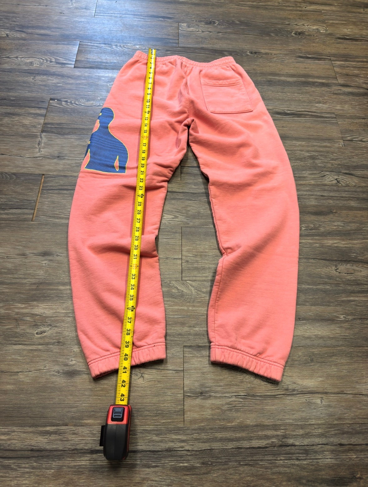 BRAINDEAD PINK LOGO SWEATPANTS (L)