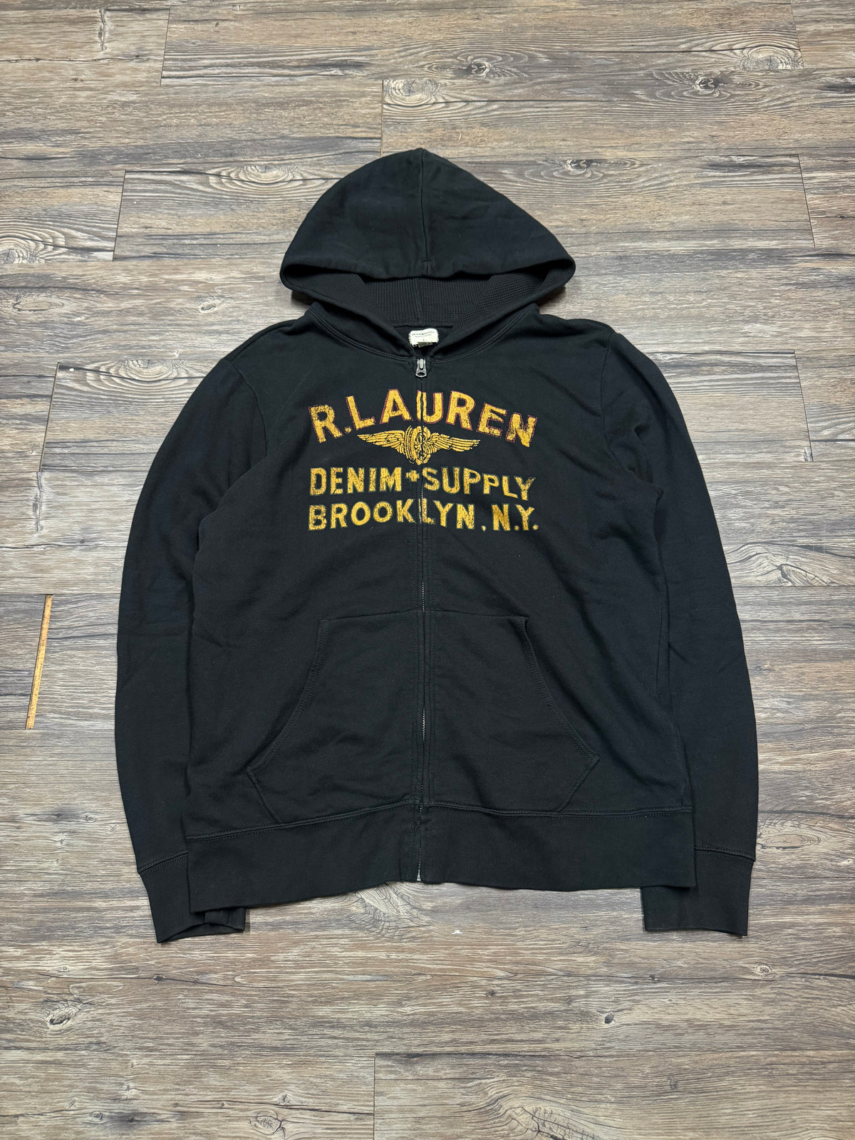 POLO RALPH LAUREN DENIM & SUPPLY ZIP-UP HOODIE (L)