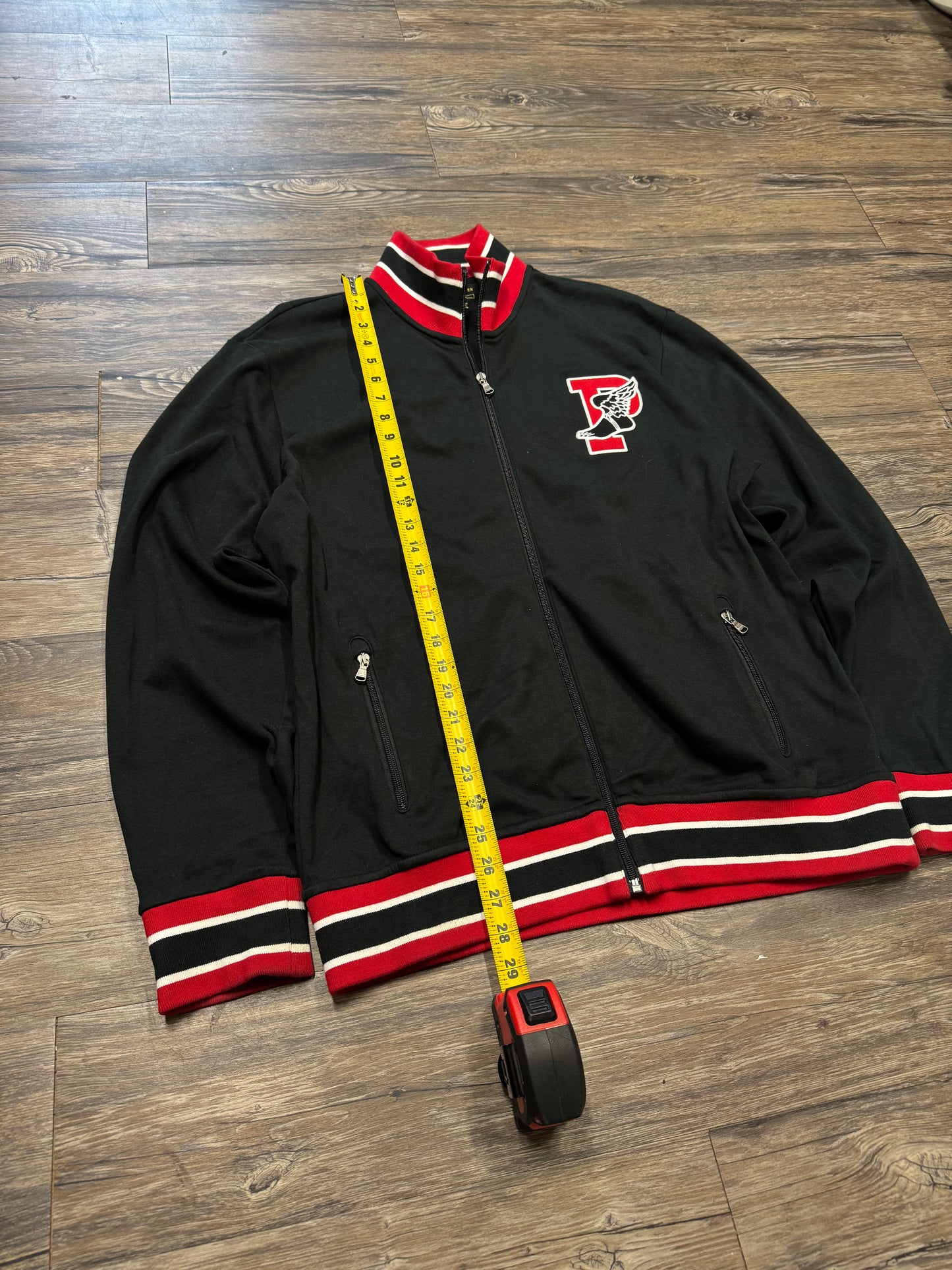 POLO RALPH LAUREN P-WING STADIUM FULL ZIP TRACK JACKET (L)